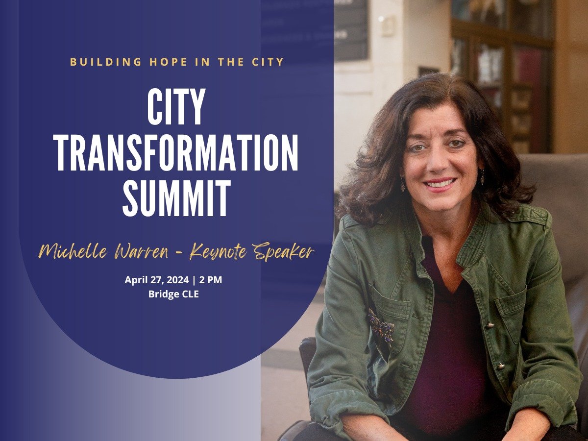 Are you reading The Power of Proximity with us? 

Don't forget, author Michelle Warren will join us in Cleveland at the City Transformation Summit on Friday, April 26th, and Saturday, April 27th. 

All are welcome for a weekend of teaching and equipp