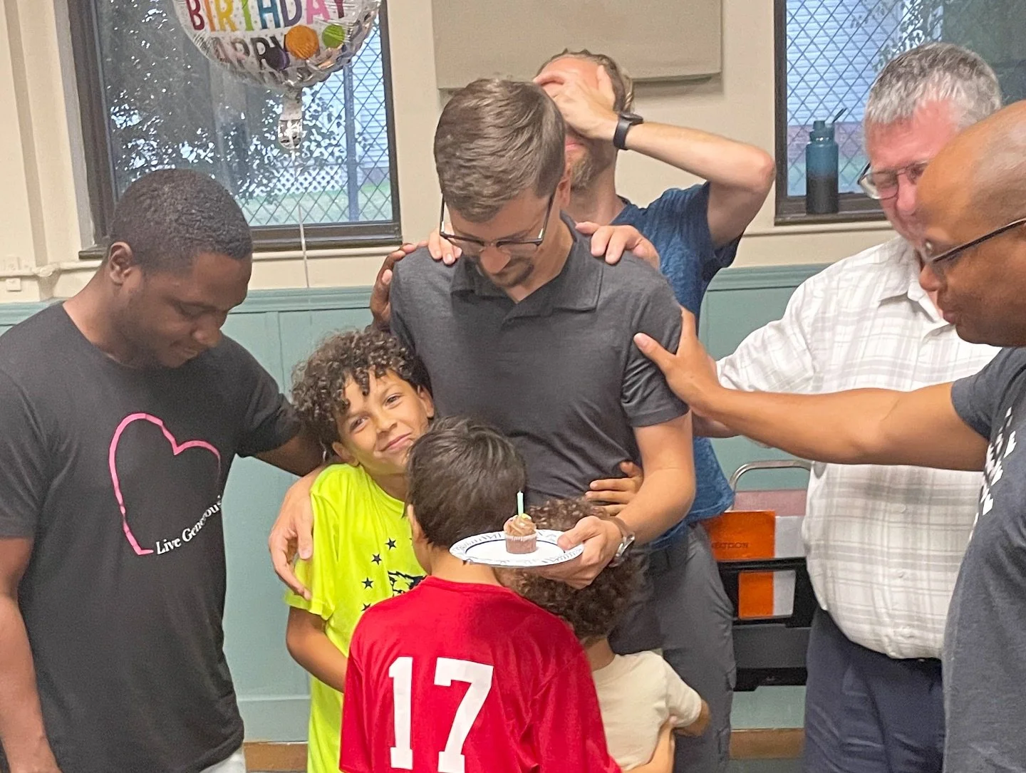 Once a month, we gather as neighbors and Clevelanders to worship, fellowship, and pray over our city!

This month&rsquo;s gathering was a special one because we got to surprise Justin with singing Happy Birthday and praying over him!

Interested in c