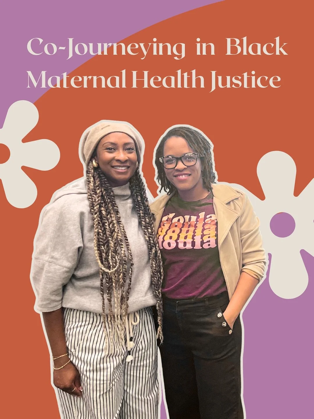 Summary of our presentation at the CCDA conference last week&mdash; Co-journeying in Black Maternal Health Justice. 

Birth is one of those spaces where the aches and pains of brokenness and injustice are felt deeply. We hope to cultivate support spa