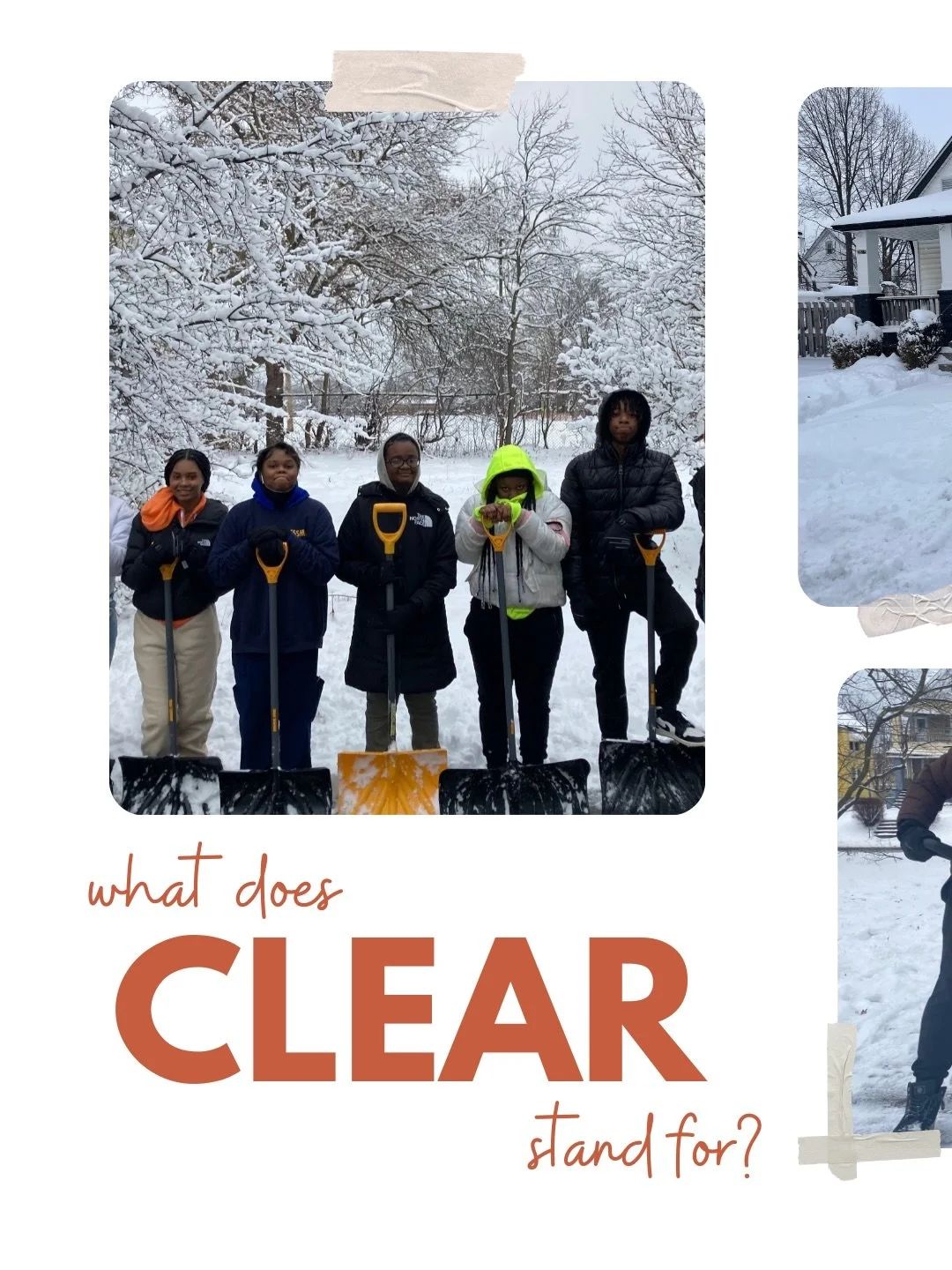 CLEAR is our acronym for our WorkDay values, and it embodies everything we do in the program&mdash;

❤️&zwj;🩹 Compassion
🤝 Leadership
💳 Entrepreneurship
🥲 Authenticity
🪏 Responsibility

Serving one another and choosing hard over easy takes grit,