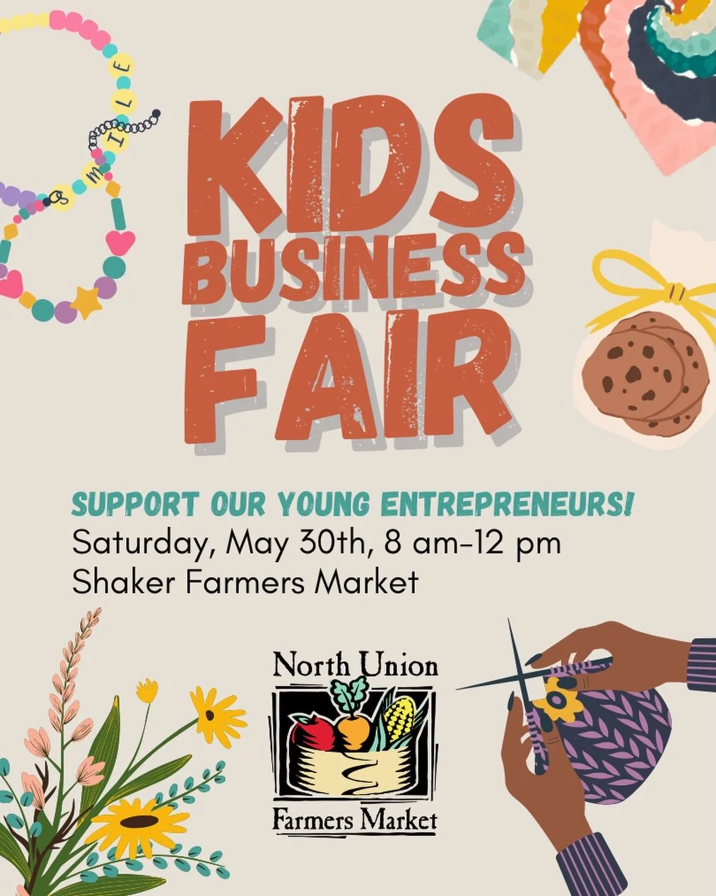 We&rsquo;ve been working with our neighborhood kids as they prepare for our upcoming Kids Business Fair! 🎉

On May 30th, they&rsquo;ll be selling their goods at the Shaker North Union Farmers Market, so come out and support these young entrepreneurs
