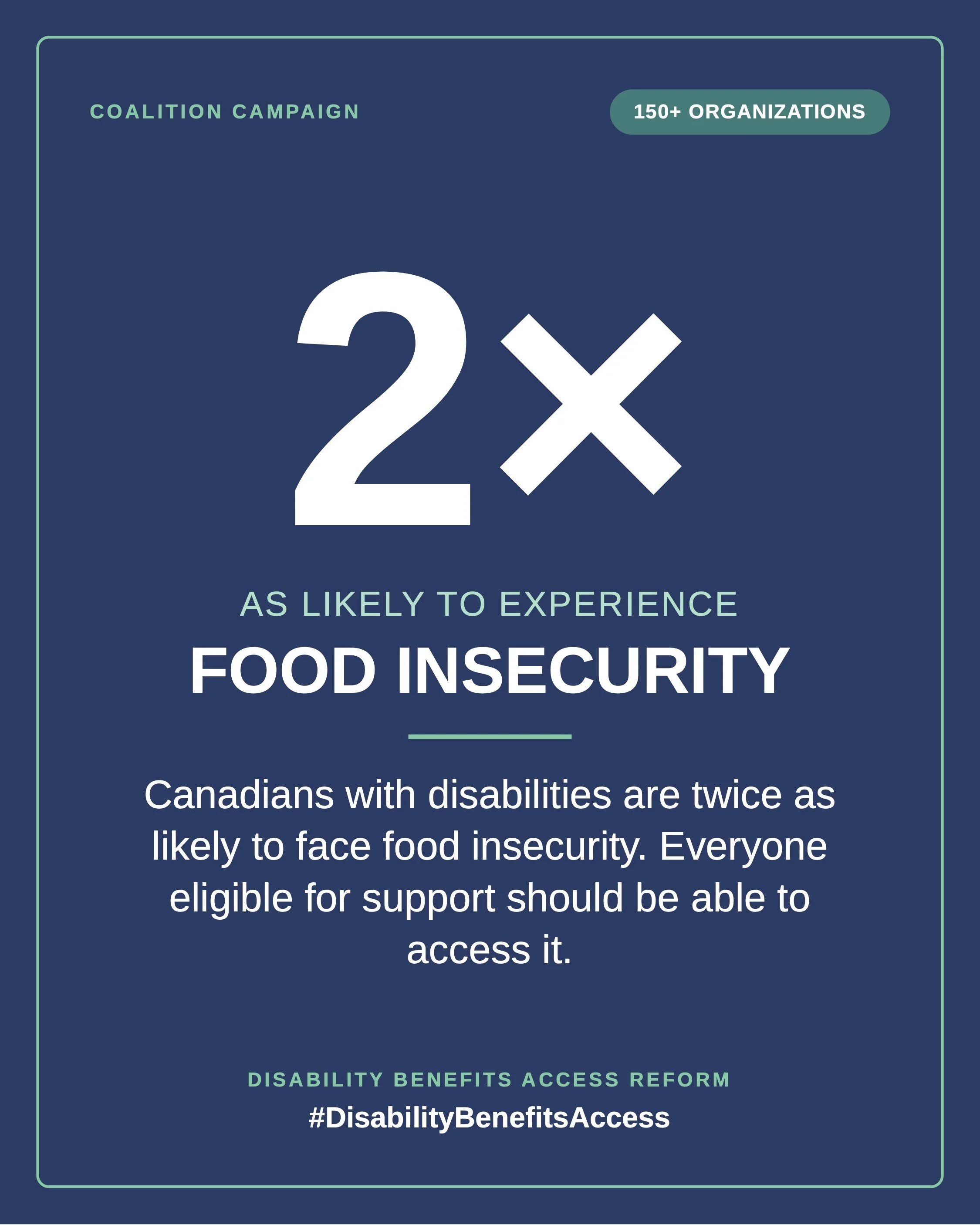 More than 150 organizations call for a new approach to defining disability in Canada