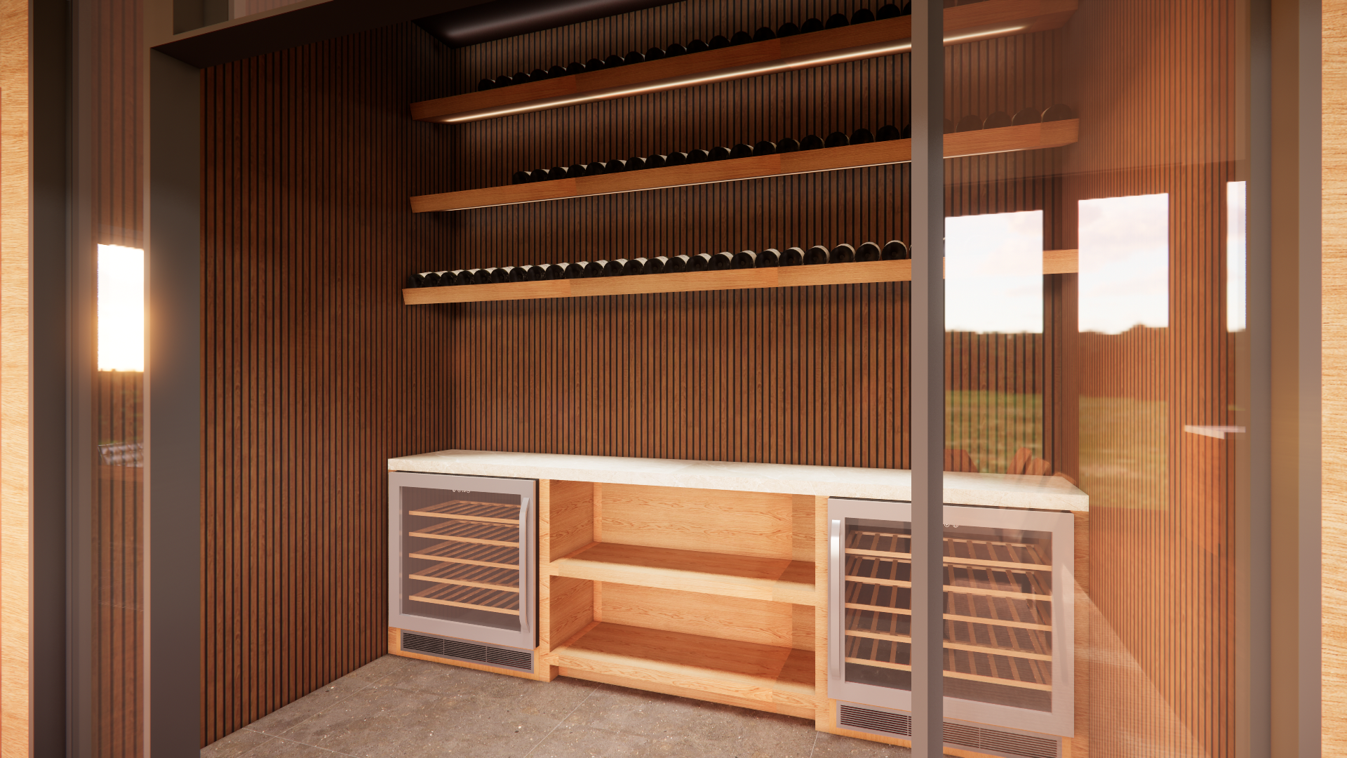Wine Room Rendering