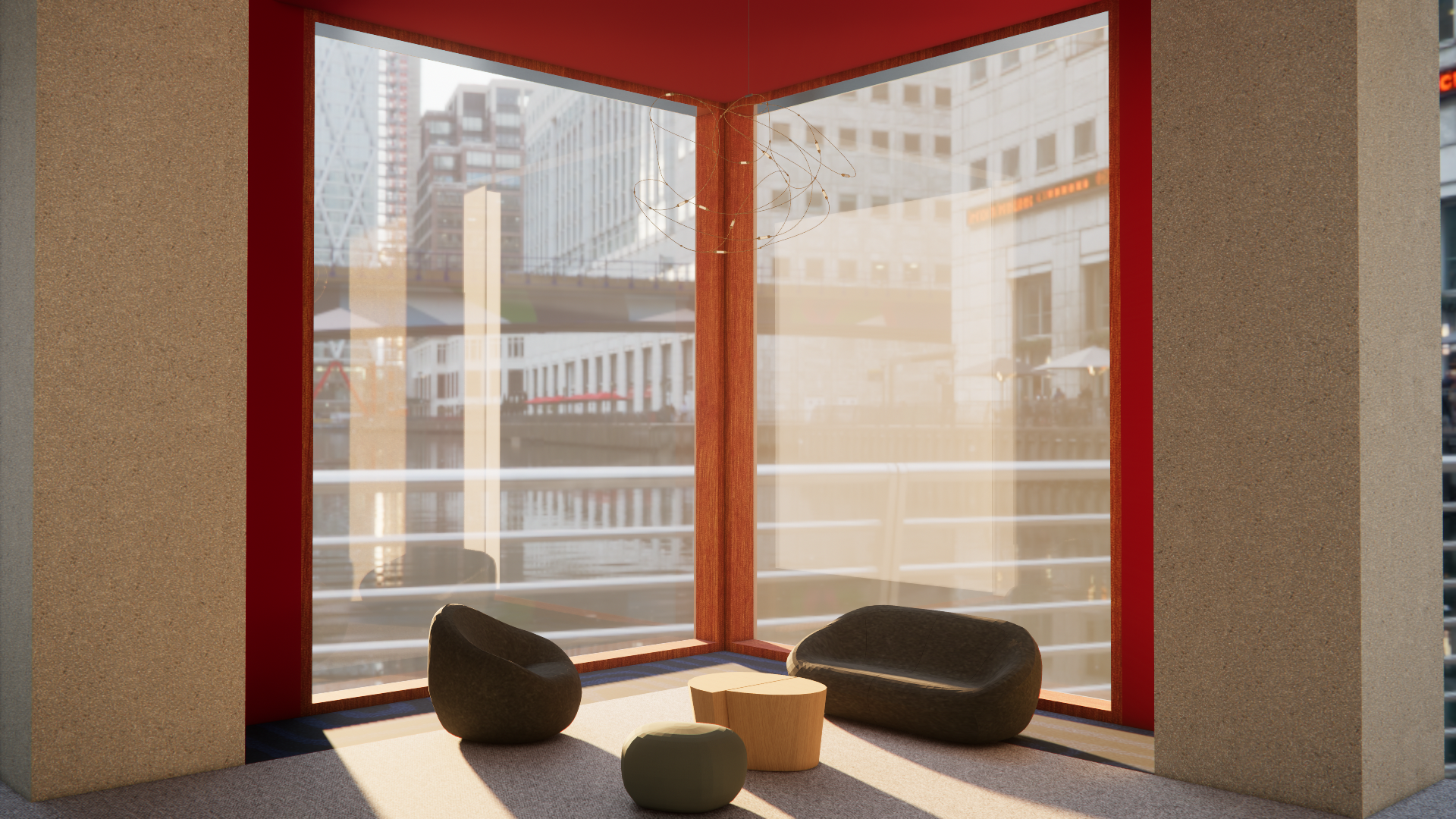 Informal Meeting Area Rendering