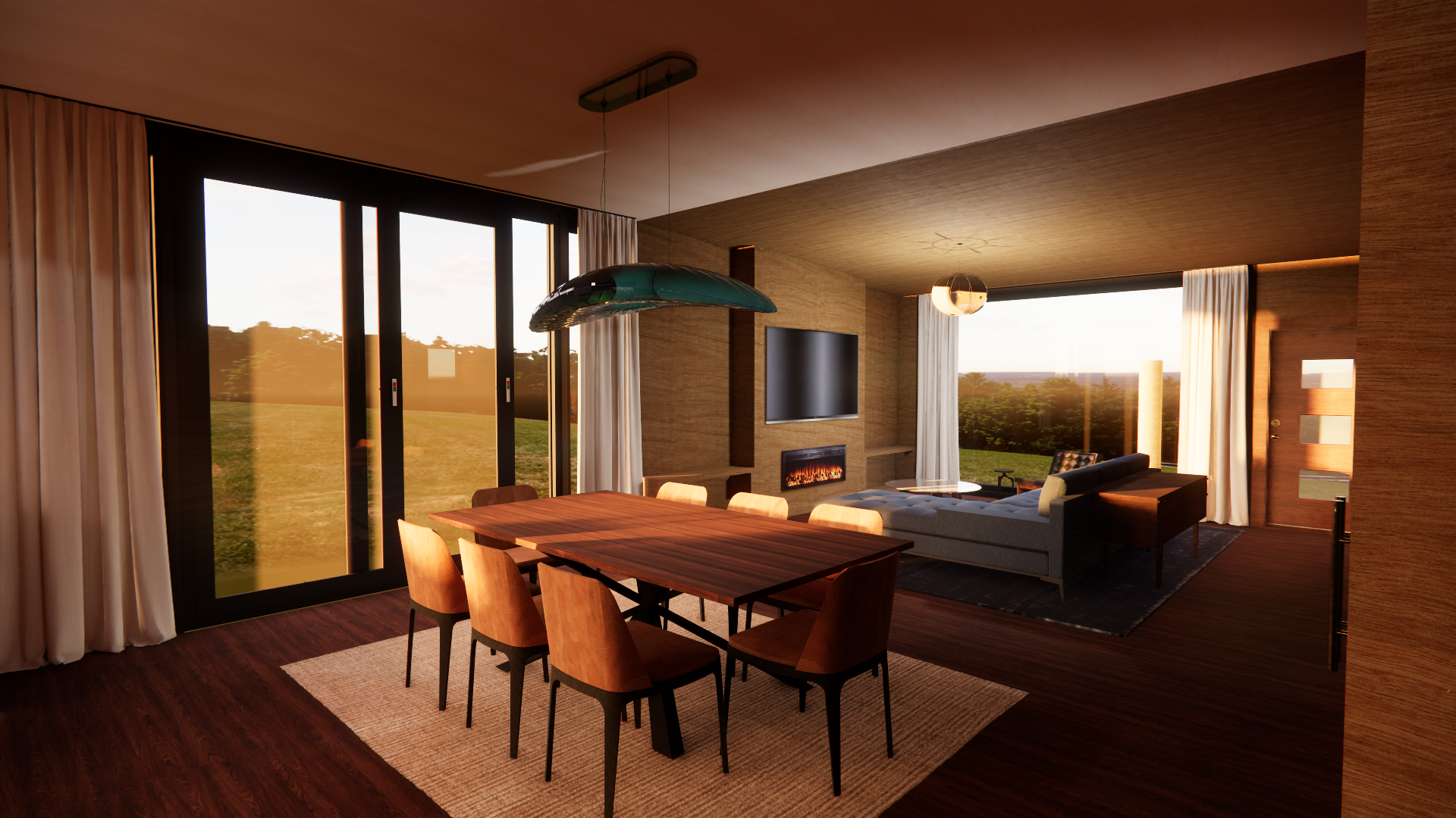 Dining Area Rendering