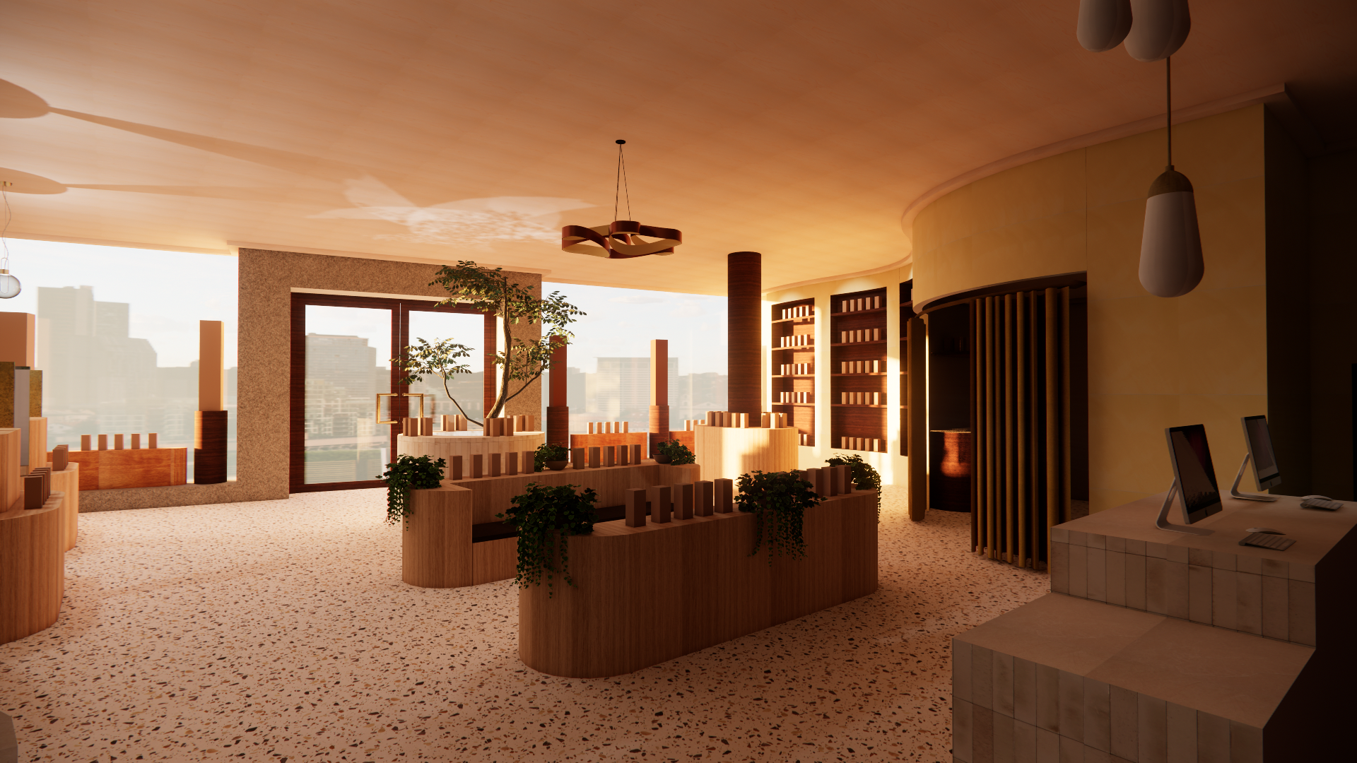 Waiting Area Rendering