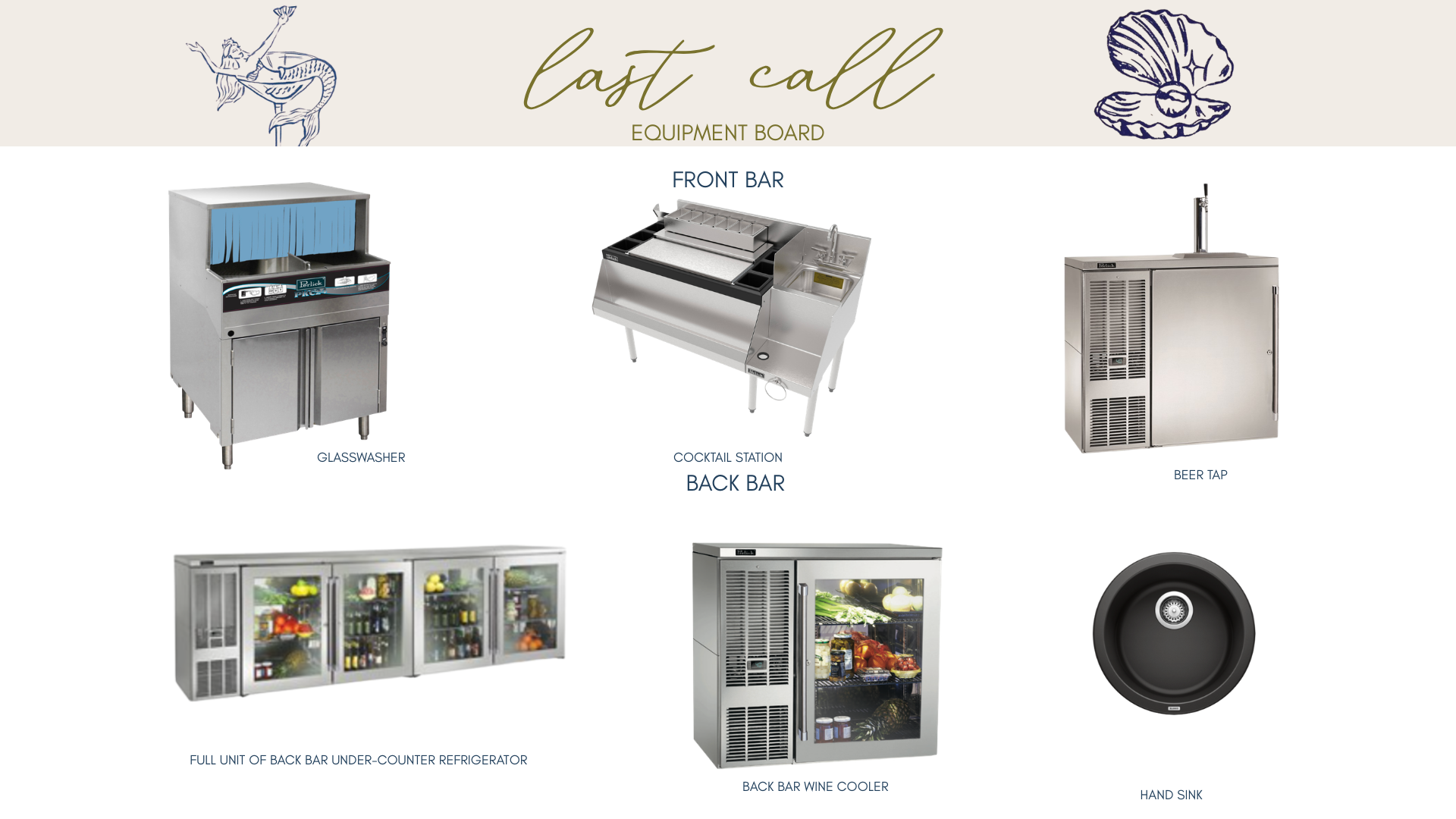 Bar Equipment Board