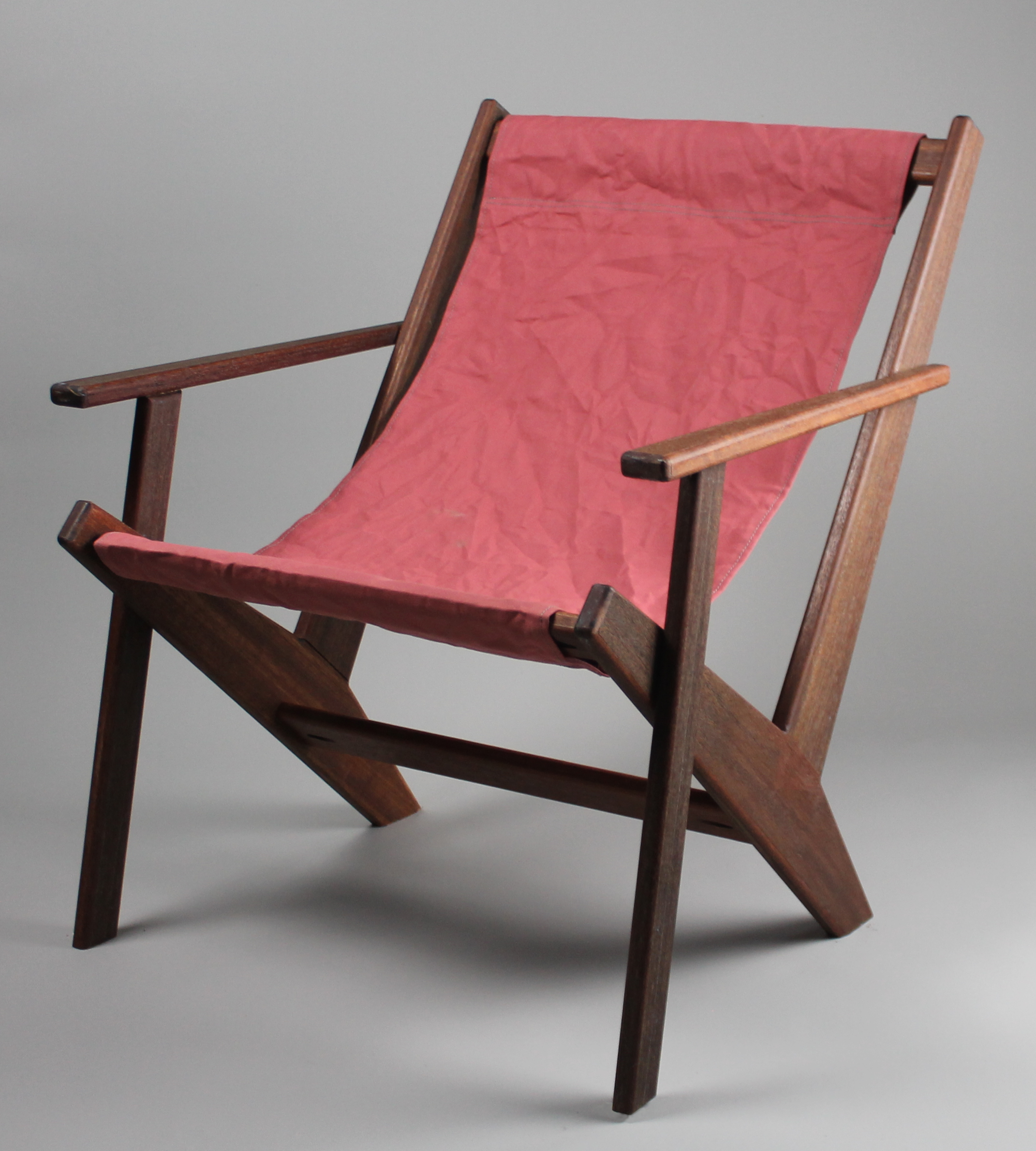 Plyform Chair- Batu, Salmon Waxed Canvas