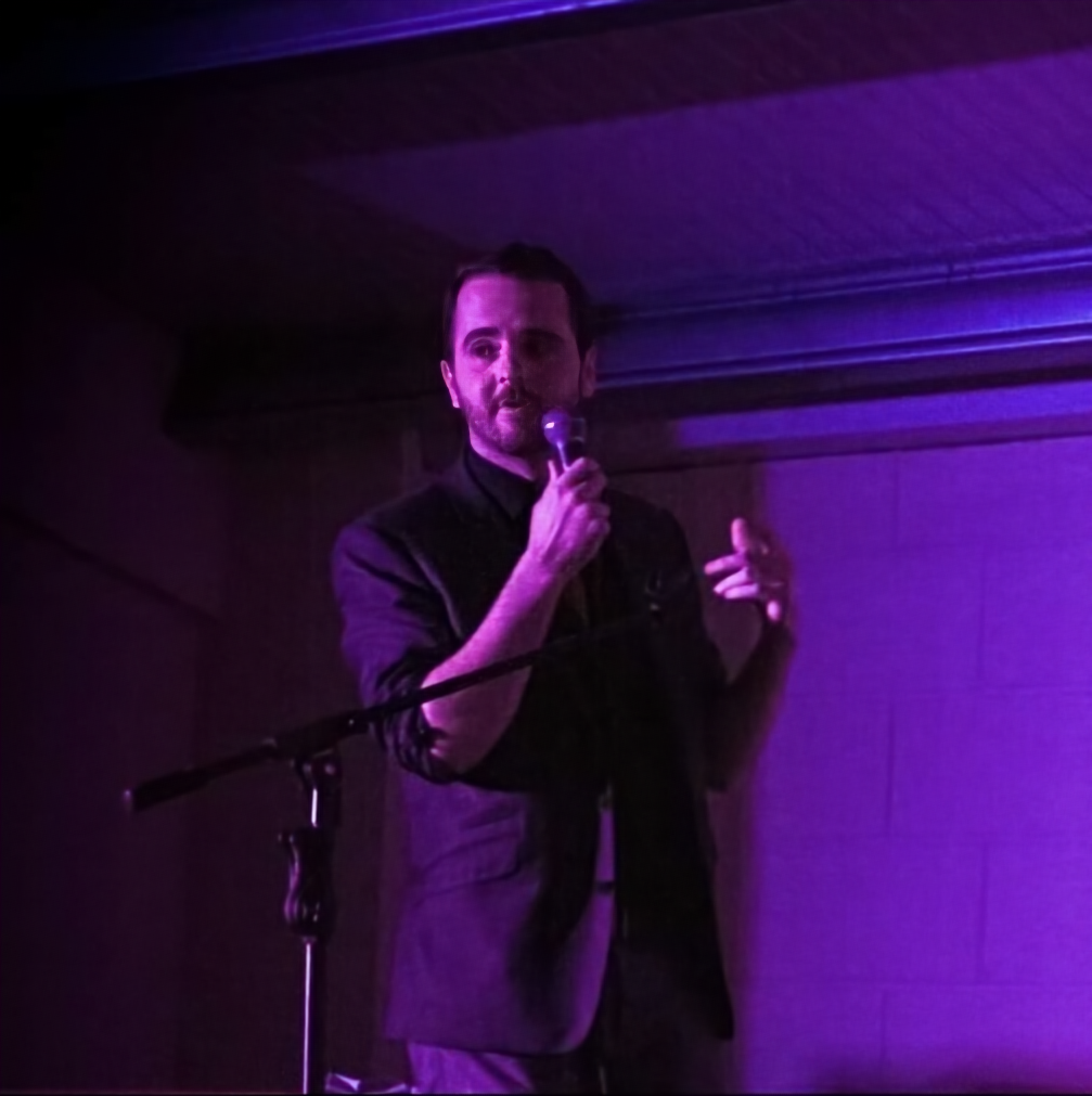 David Peace on stage