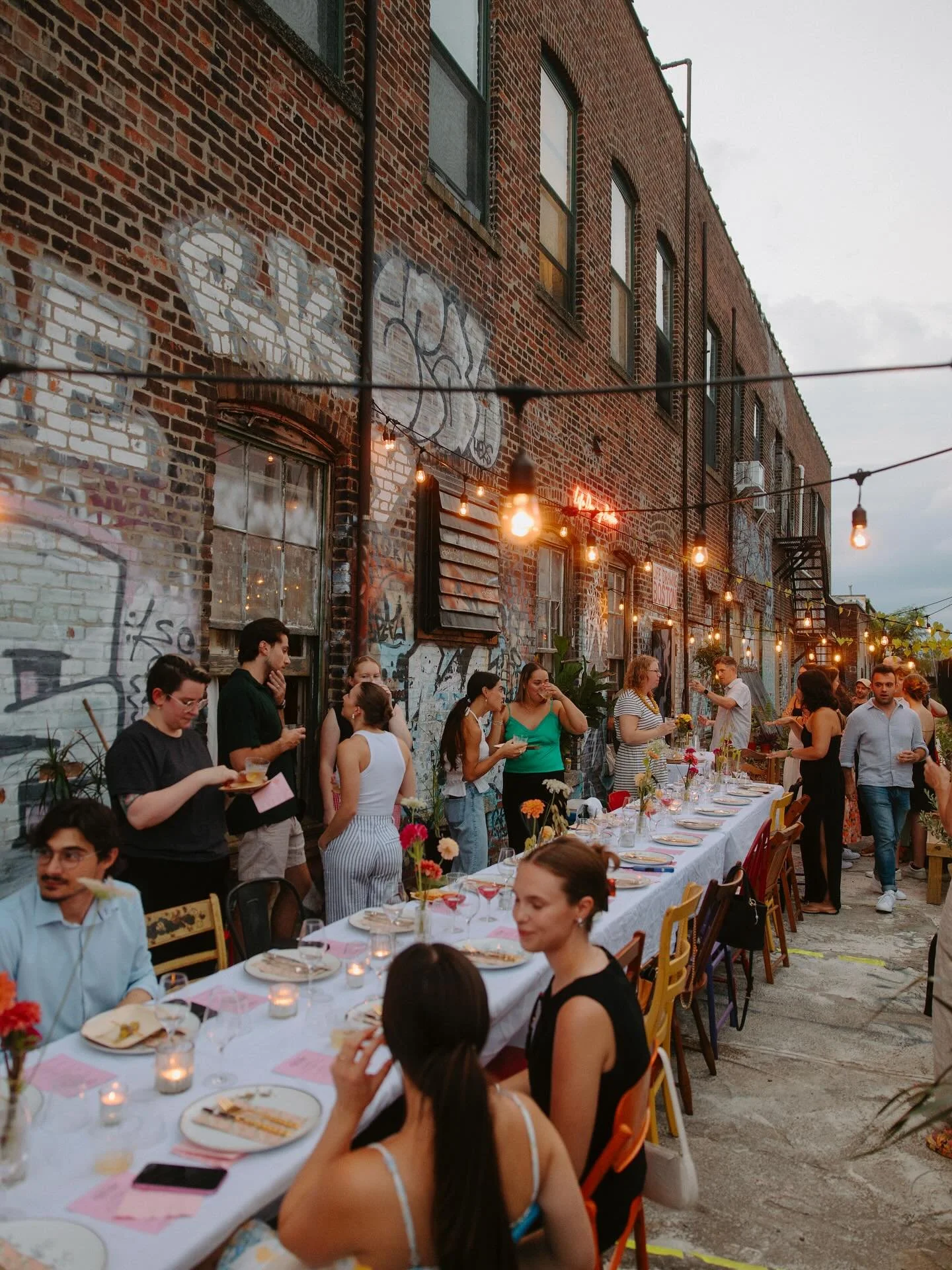 beautiful shots by @films_by_em of a beautiful night, full of Spanish wine, paella, jam&oacute;n &amp; the best people. 💛💛💛

stay tuned for lots more dinner parties this fall. and reach out if a private first crush dinner party sounds like your th