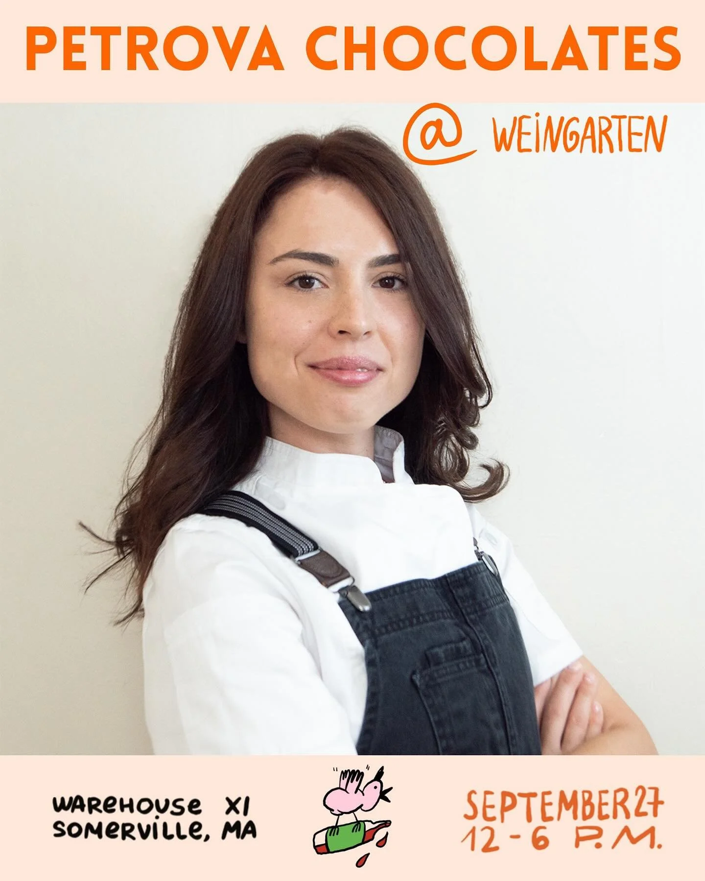 ✨Weingarten vendor spotlight!!✨

We are so excited to share the talented folks who&rsquo;ll be serving up delicious central and eastern euro snacks &amp; sweets at our Weingarten on September 27th. 

First up is Petrova Chocolates, who&rsquo;ll prepa