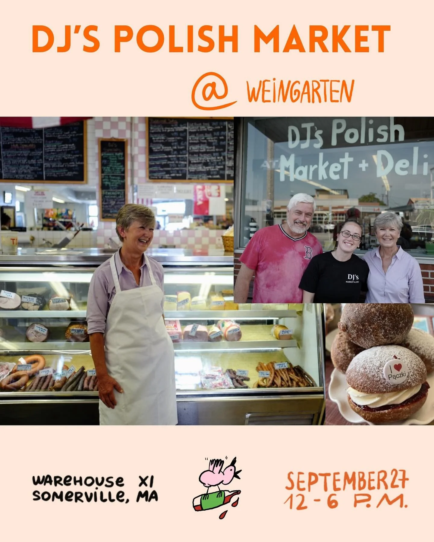 ✨Weingarten vendor spotlight✨

Next up is @djs_market! Meet Alina J. and Dawn Morris, the sisters behind DJ&rsquo;s Market &mdash; a Dorchester favorite that&rsquo;s been keeping the Polish Triangle stocked with kielbasa, pierogi, and plenty of love 