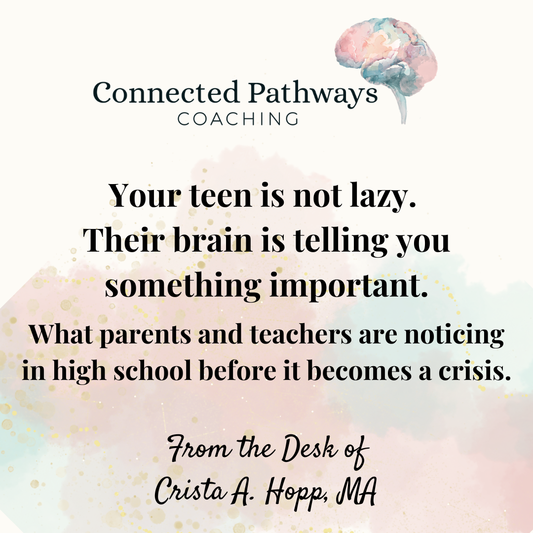 Your teen is not lazy. Their brain is telling you something important.