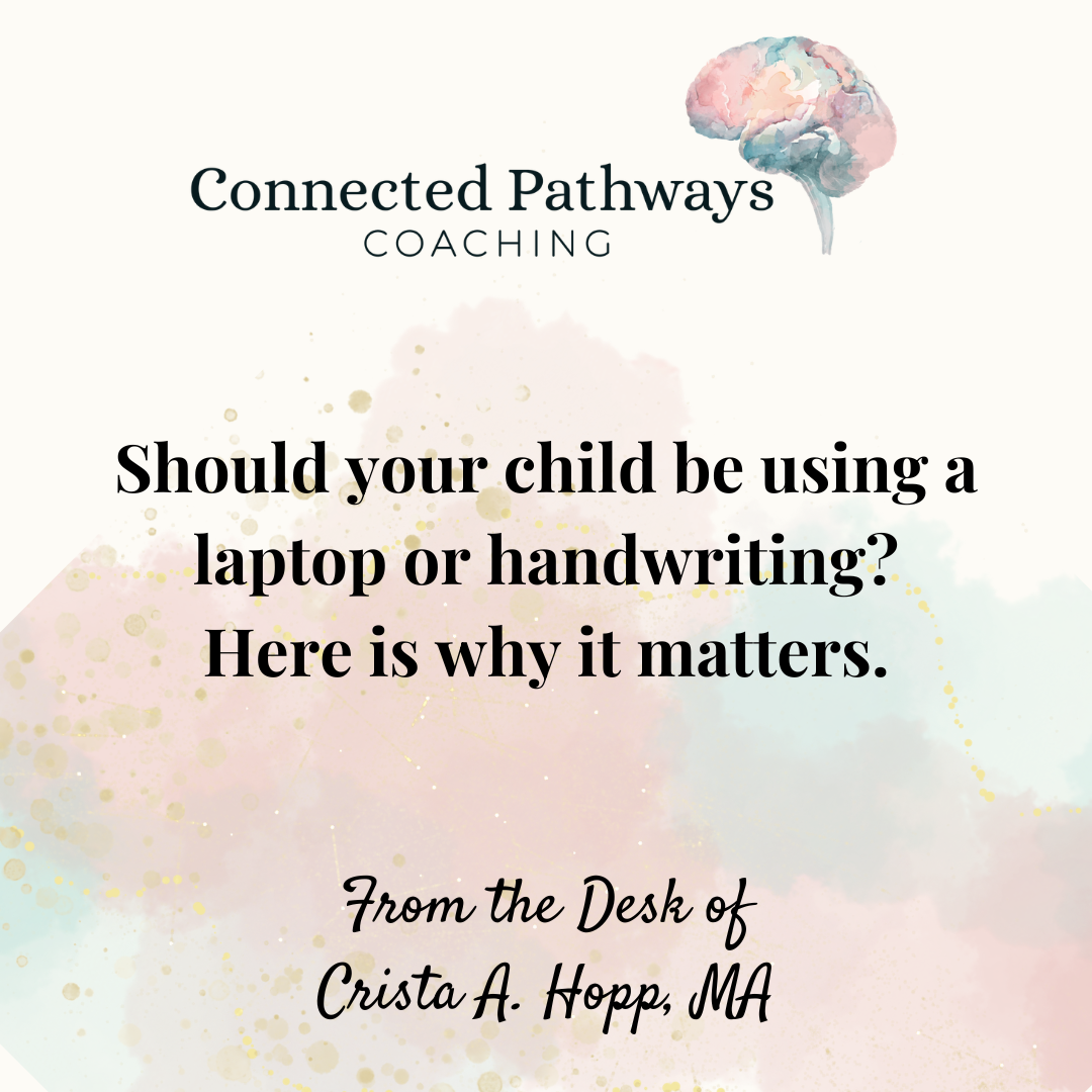 Should your child be typing or handwriting? Here is why the research matters.