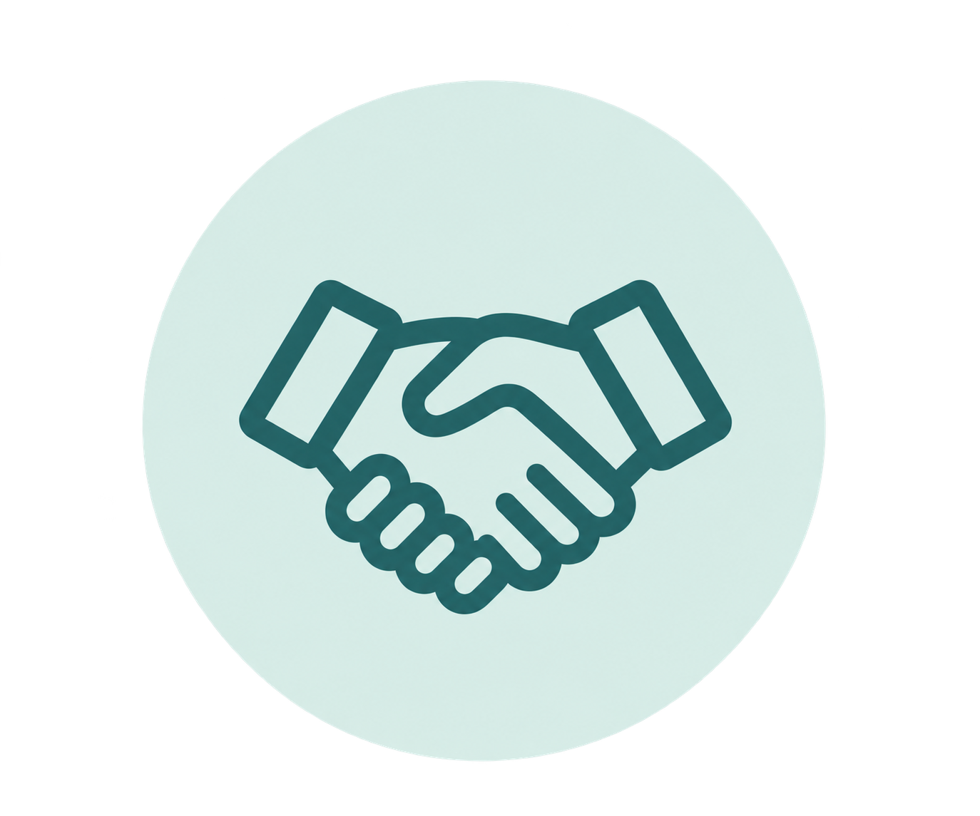 Handshake icon symbolizing business partnership and agreement