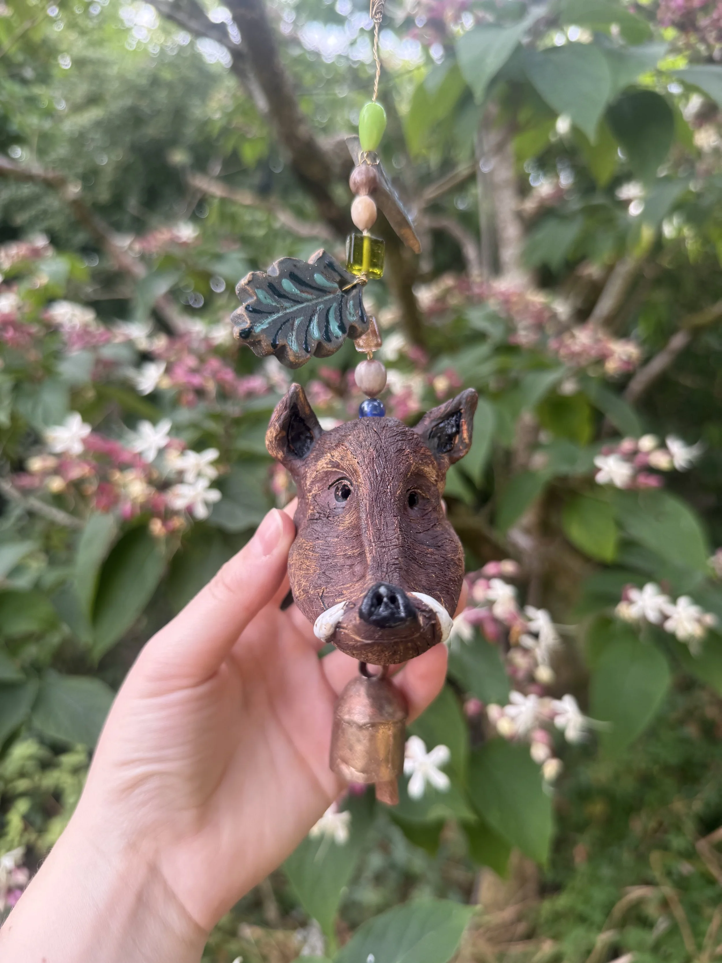 Indervidually Sculpted Boar Bell