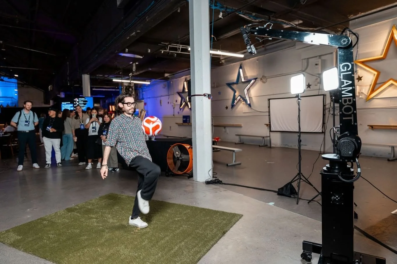 Activation Lab attendees demo Vancouver Glambot® Experience during PNE FIFA Fan Festival