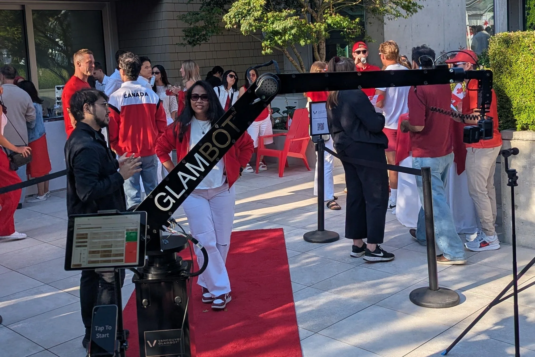 Glambot® at KITS.ca's Canada Day Party in Vancouver