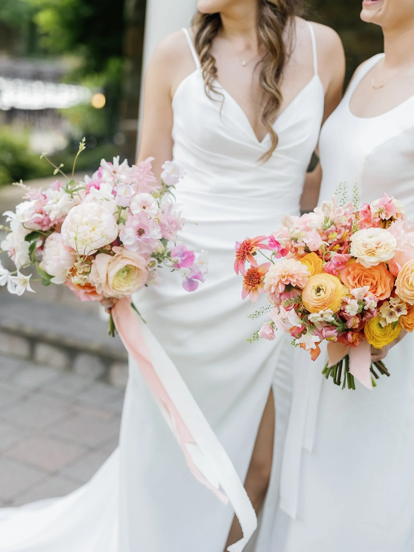On the hot summer solstice, with a color palette and 70&rsquo;s garden party style to match, these two absolute gems got married! The vibes were high and joyful from the wedding party, vendors and everyone in attendance - but especially from the brid