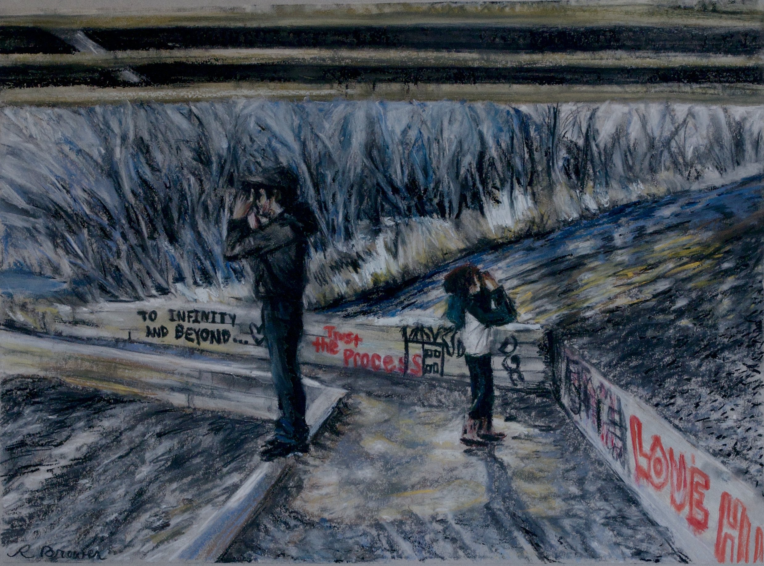 To Infinity and Beyond, 2024, Chalk Pastels, 18” x 24”