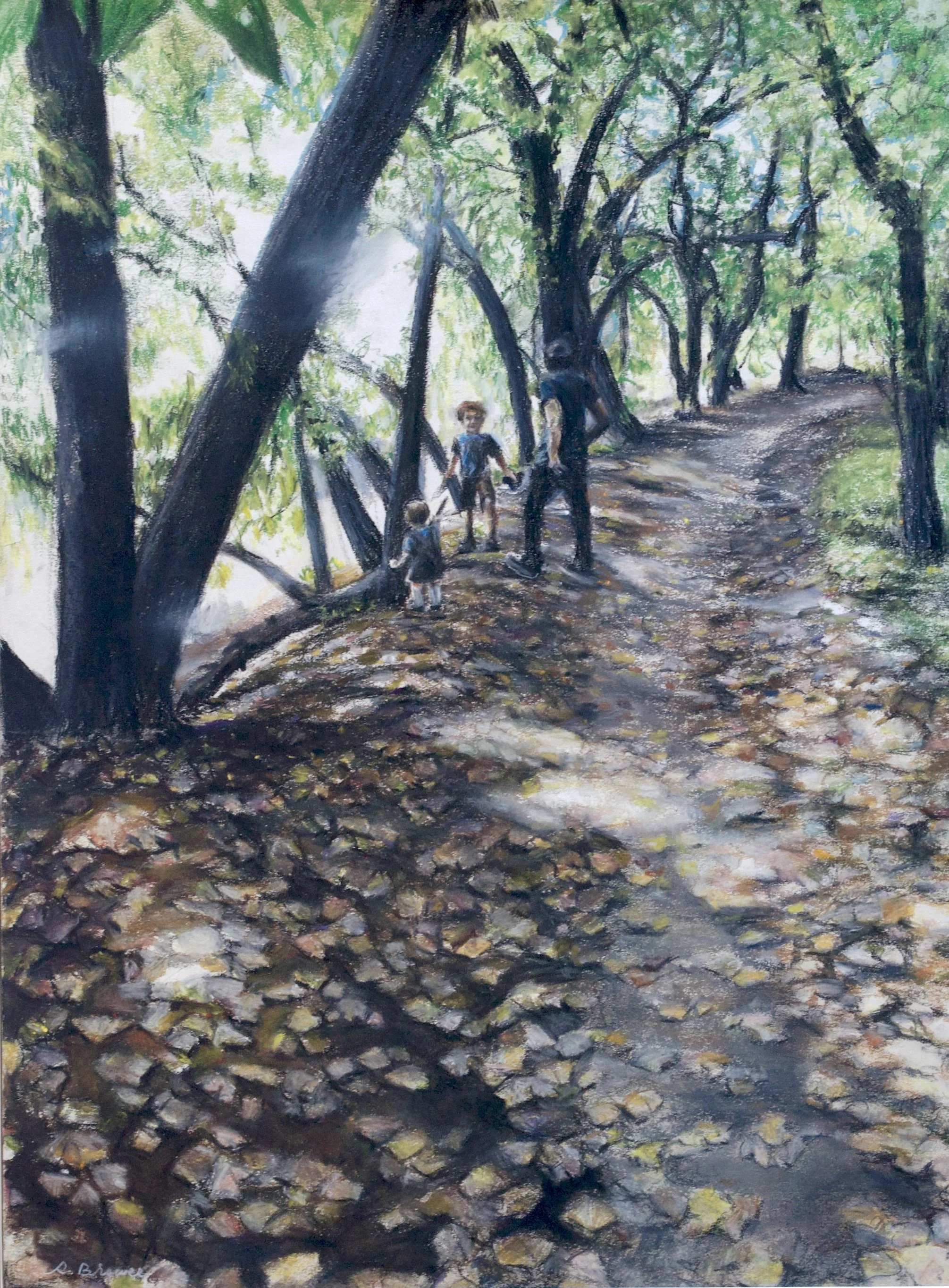 Welcome to the Land of Ta, 2023, Chalk Pastels, 24” x 18”
