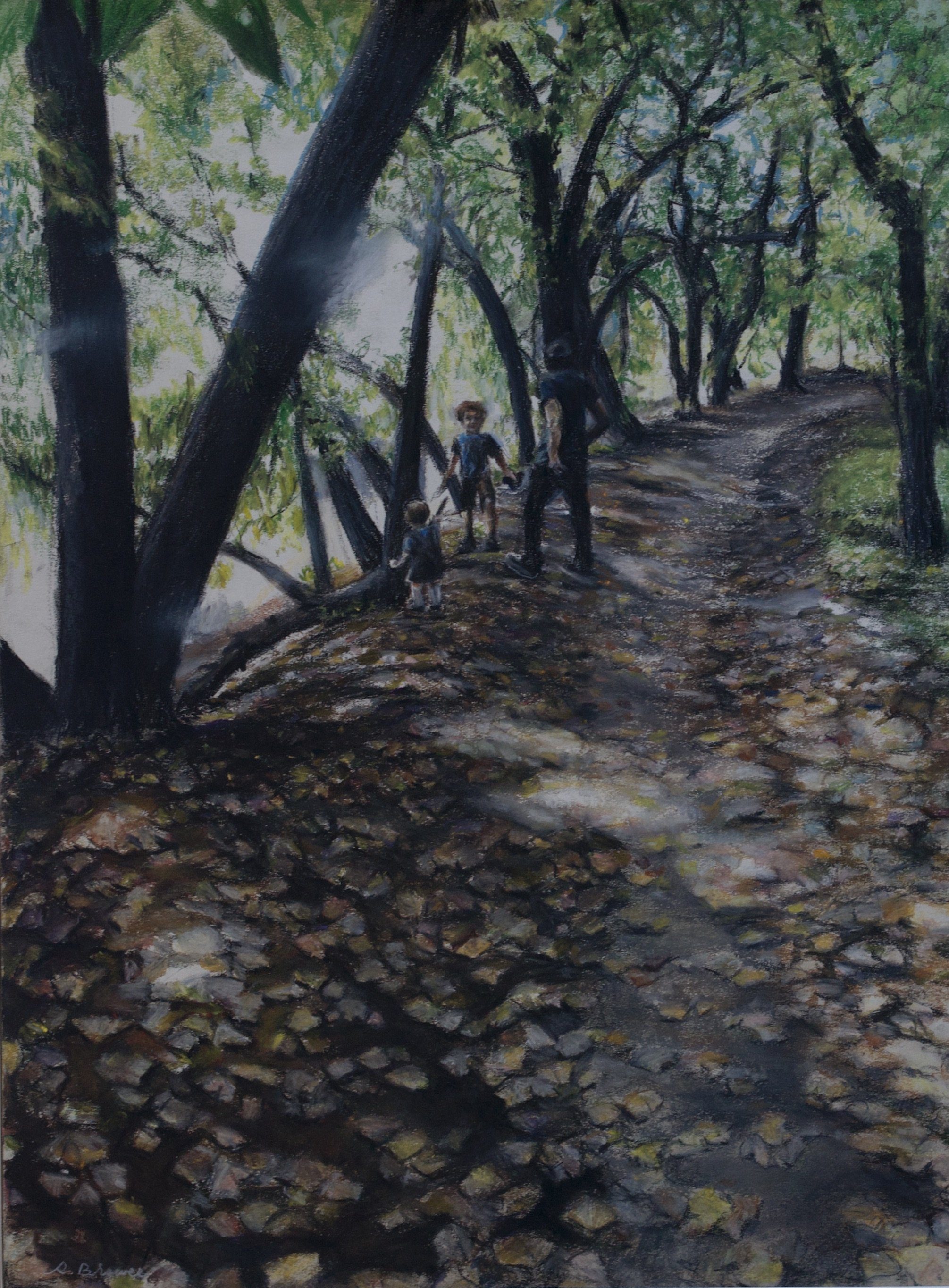 Welcome to the Land of Ta, 2023, Chalk Pastels, 24” x 18”