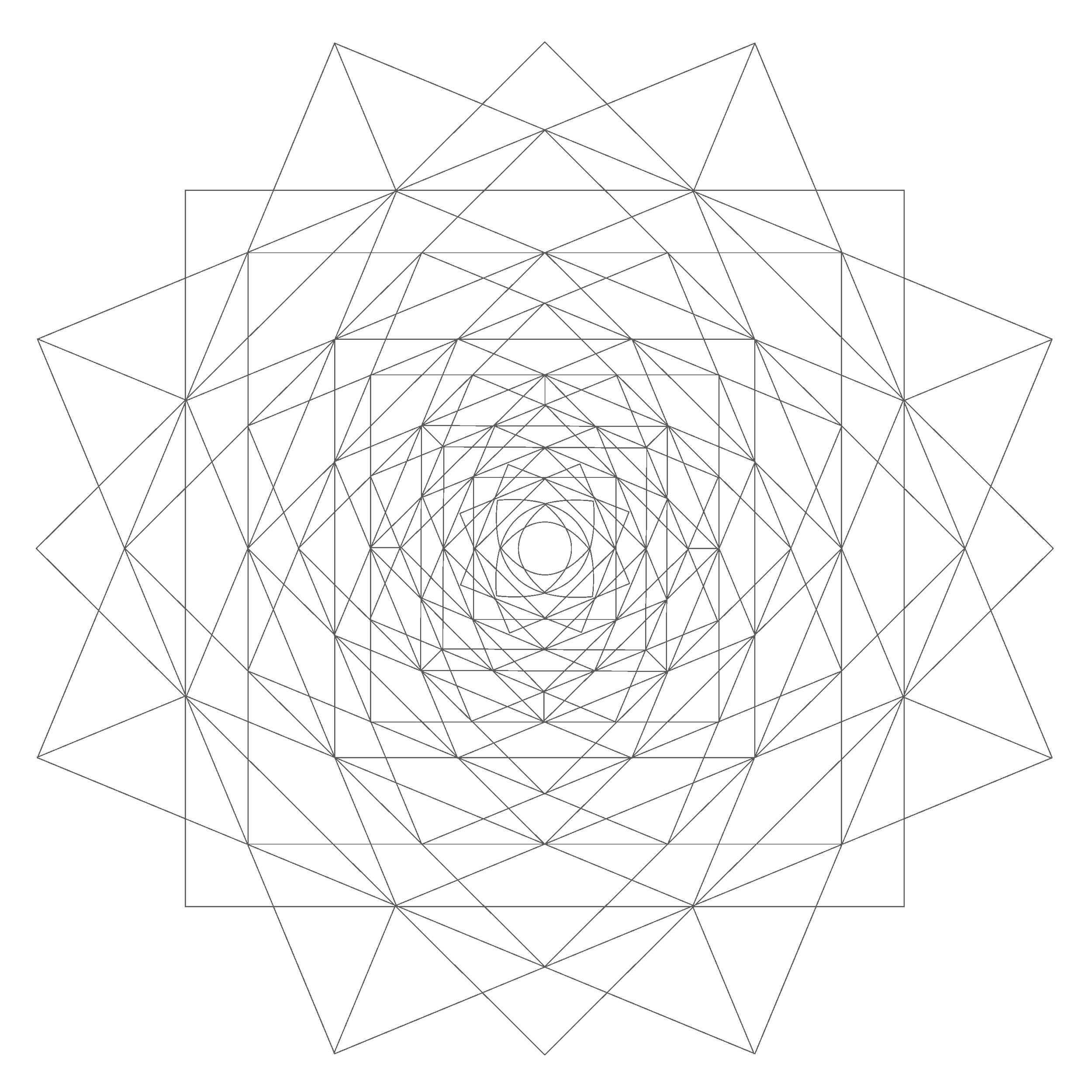 Crystalllne Line Drawing