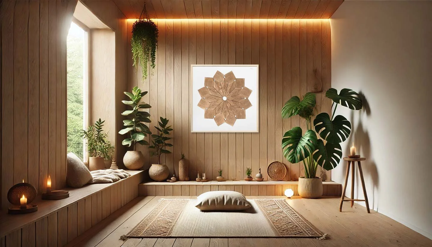 Hendeca Mandala Cedar in room