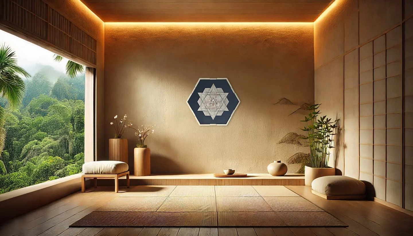 Tessella Mandala Cedar in room