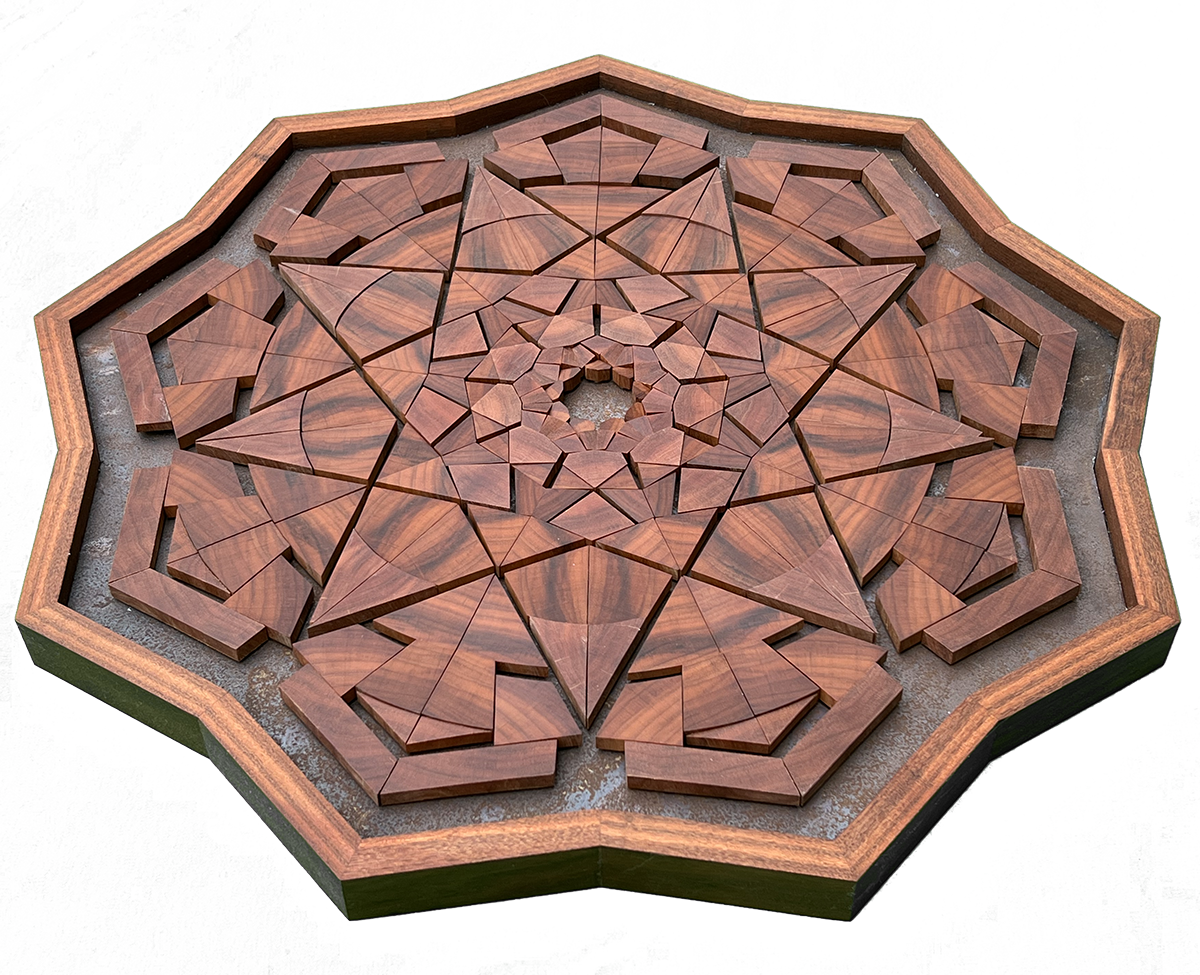 Compass Mandala Indian Rosewood