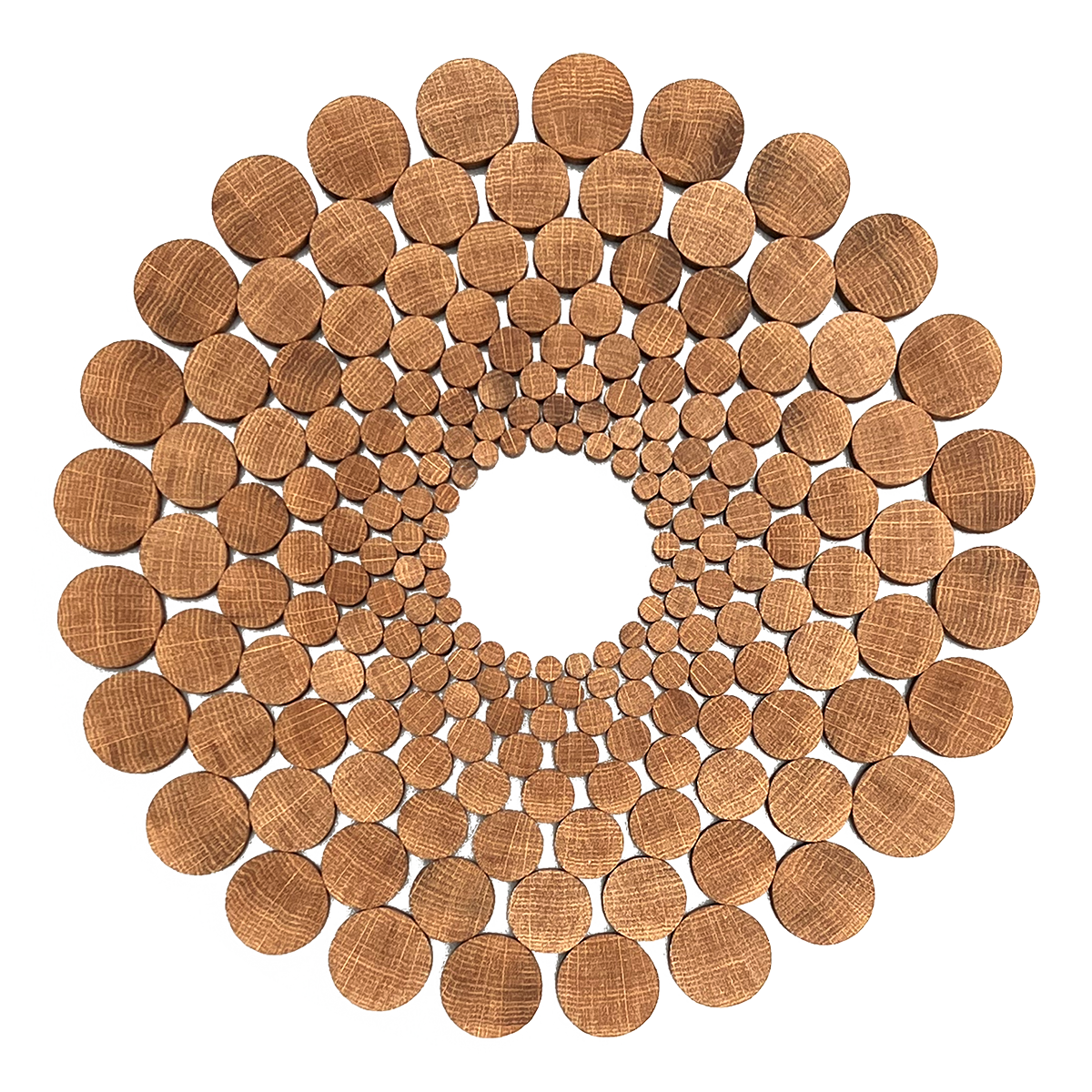 Concentric Mandala White Oak