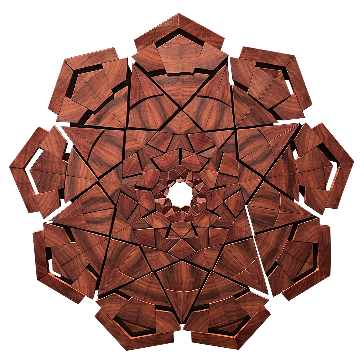 Compass Mandala Indian Rosewood