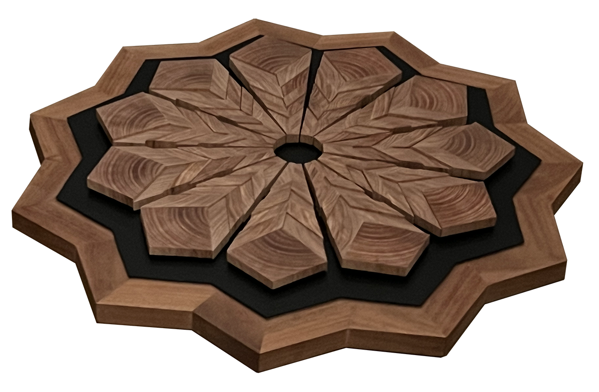 Hendeca Mandala Pau Rosa