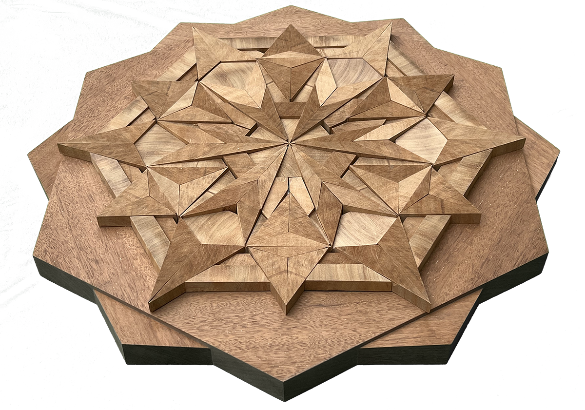 Angulate Mandala Mahogany