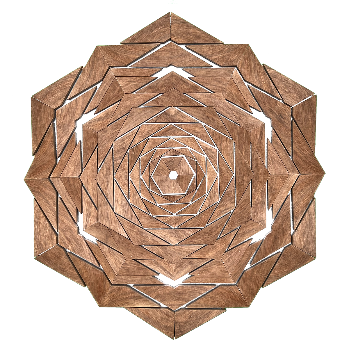 Infinite Hex Mandala Sapele