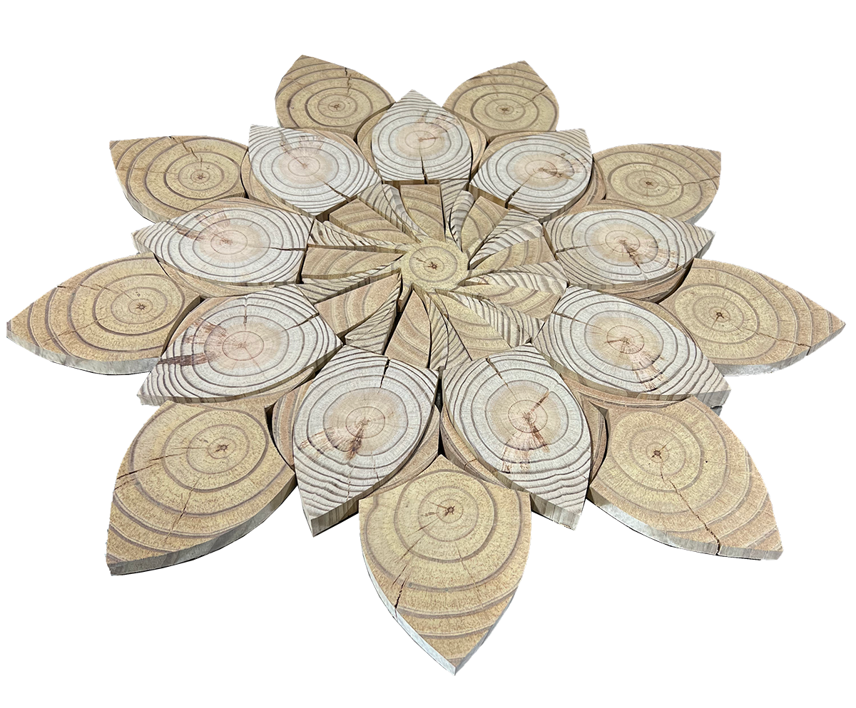 Sunflower Mandala Cedar