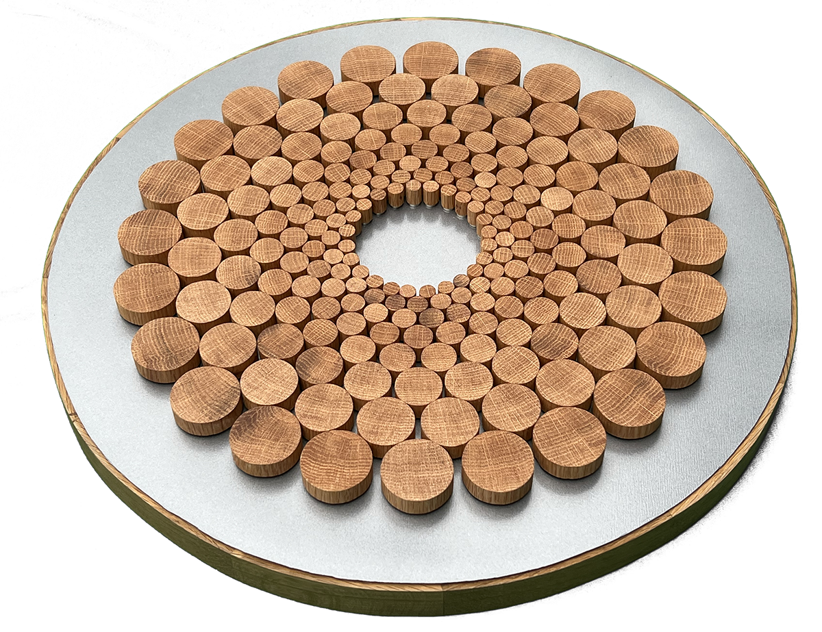 Concentric Mandala White Oak