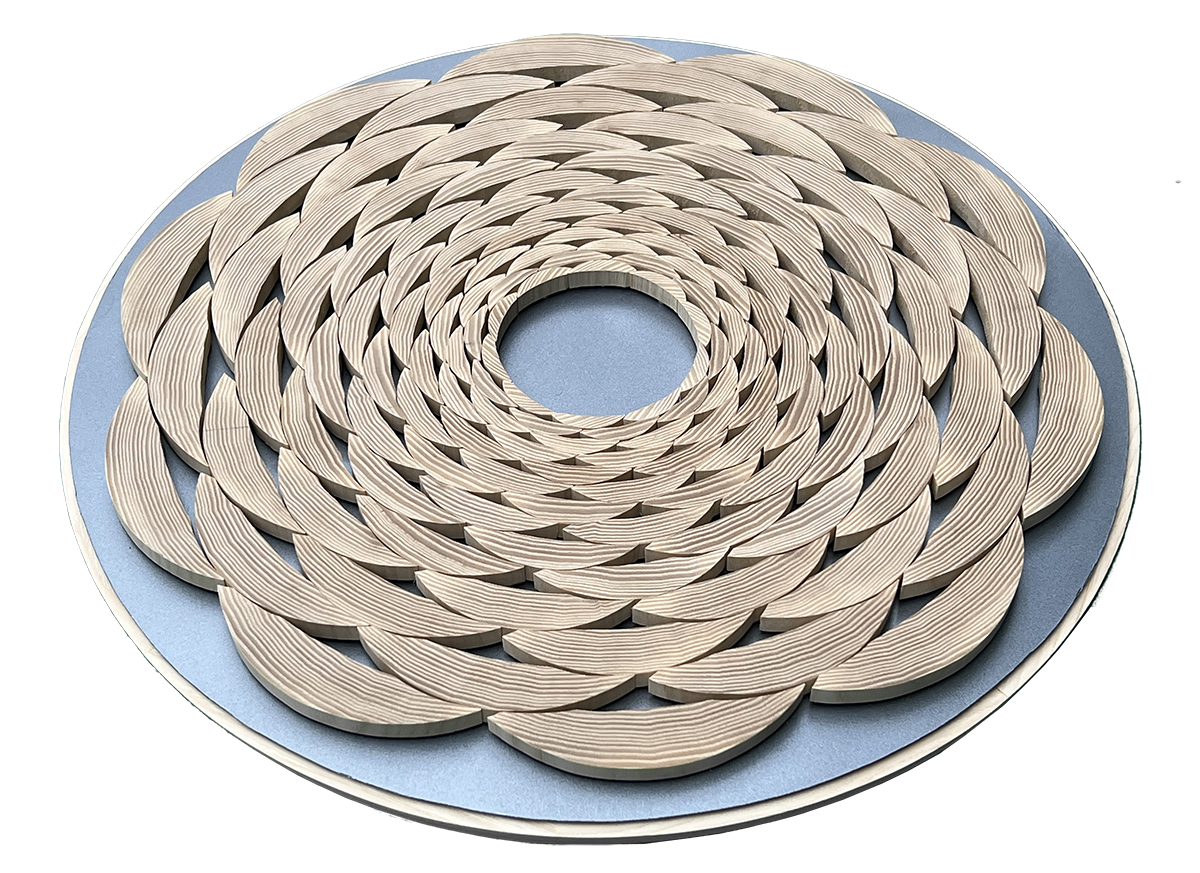 Thrum Mandala White Ash