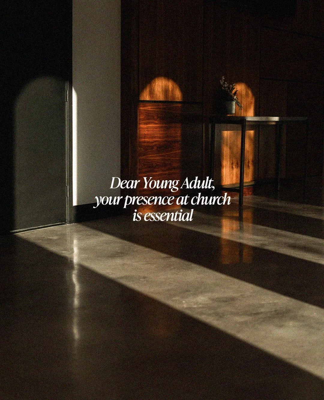 Dear Young Adult, this is your reminder: your faithfulness matters. Your generation needs your example, your community needs your presence, and the people around you need to see Jesus in the way you live.

You&rsquo;re not just the future of the Chur