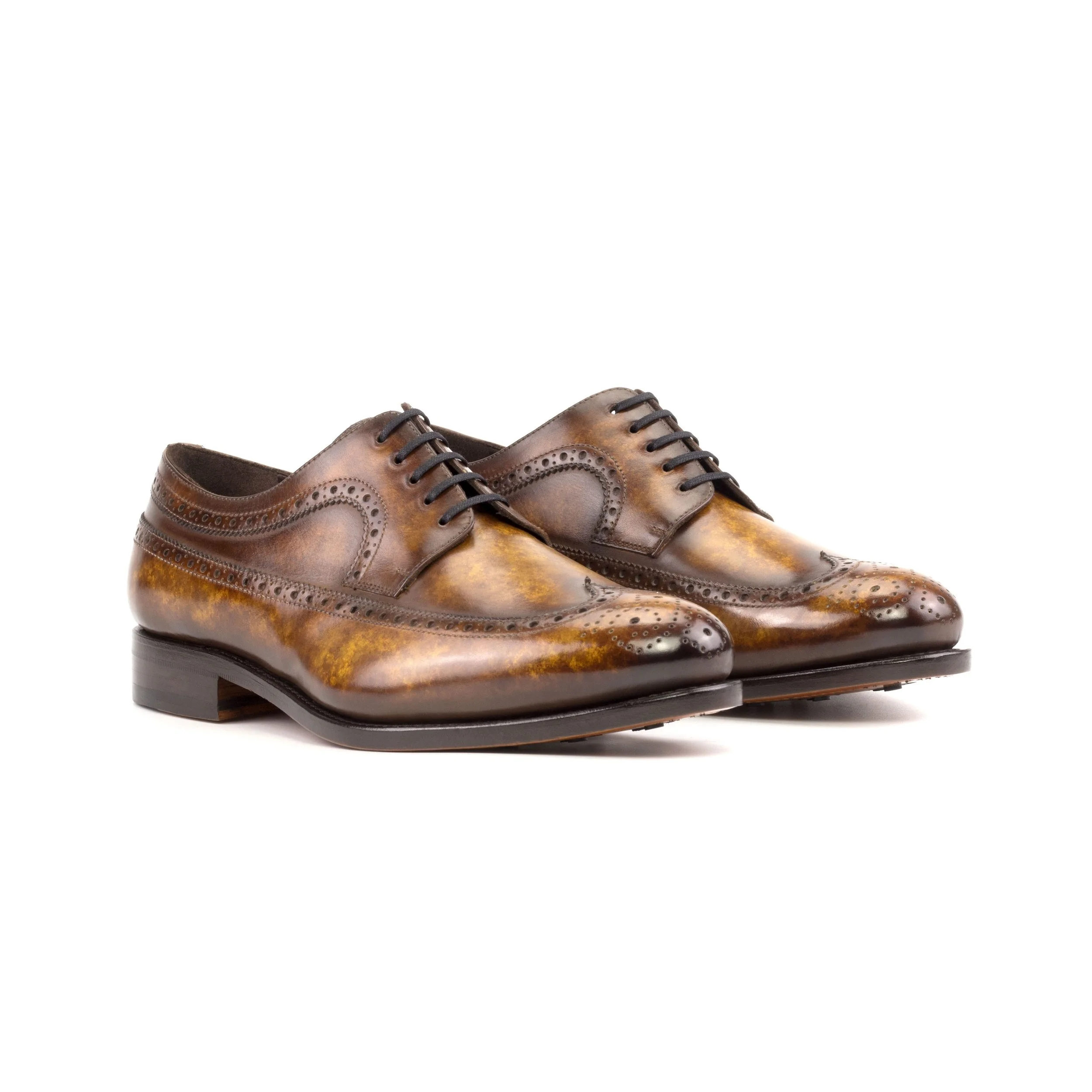 TILMAN COGNAC PATINA LEATHER LONGWING BLUCHER