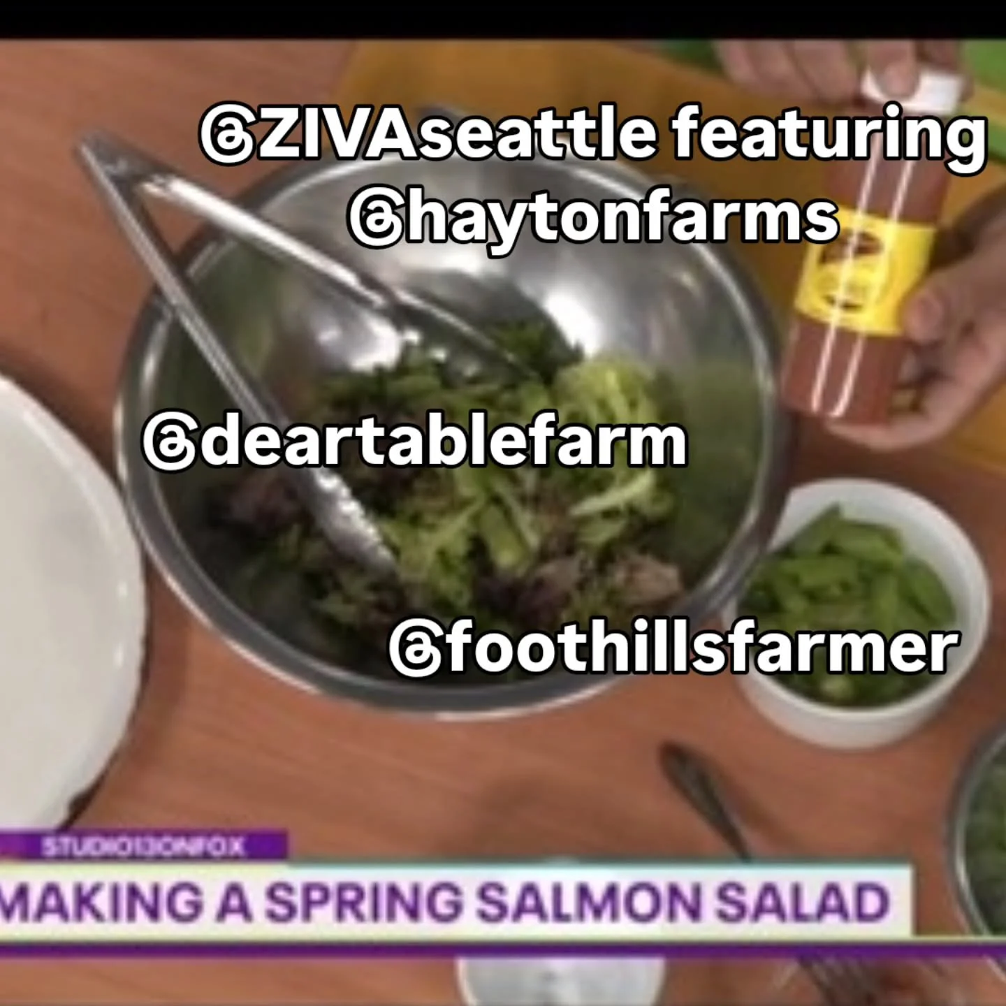 Thanks to all our fellow farmers market vendors for contributing to our recent TV appearance on Emerald Eats!&nbsp; click to see tags and swipe to see more!

Full list of ingredients used in the show:

Spring Mix Lettuces from @deartablefarm

Sugar S