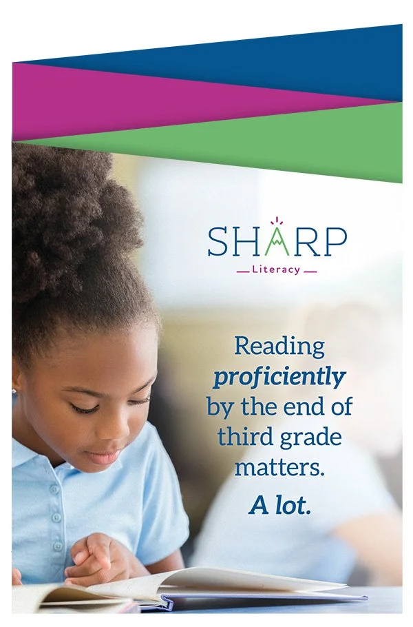 Sharp Literacy brochure cover