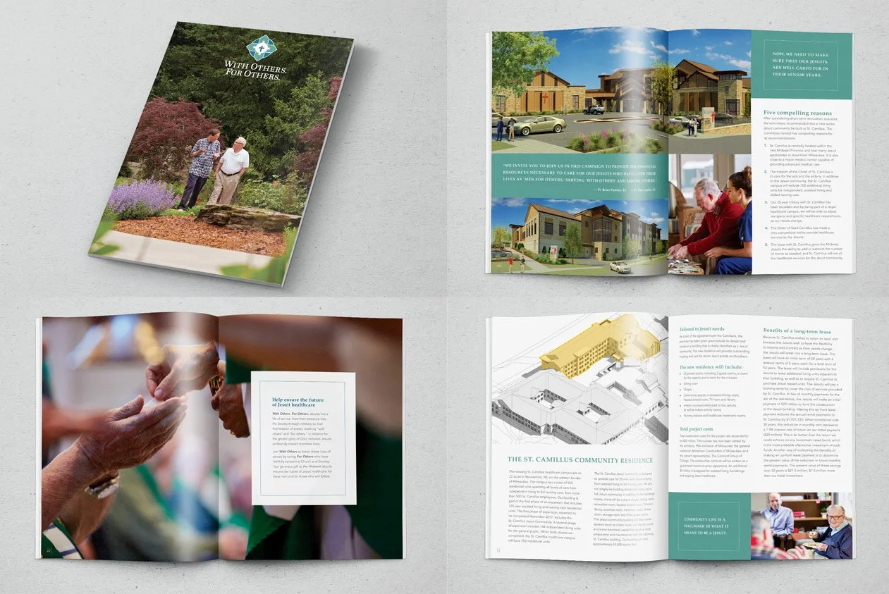 Midwest Jesuits campaign brochure pages
