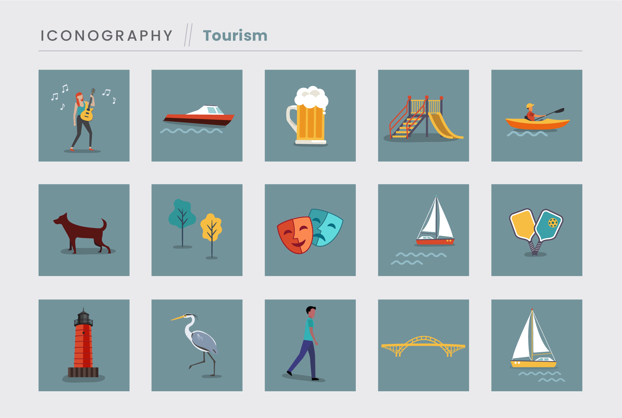 Tourism Iconography