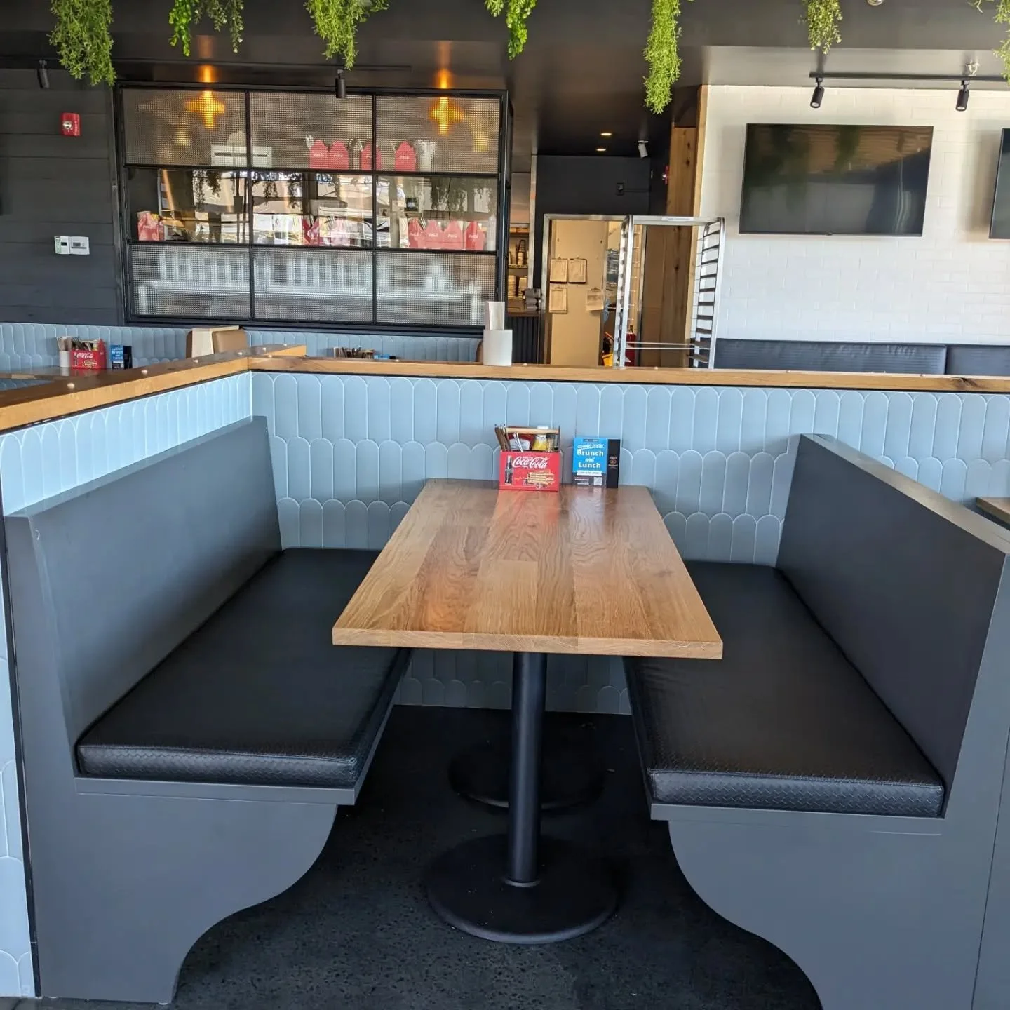 Just wrapped up a fun project building new tables and booths for @tagburgerbardenver.