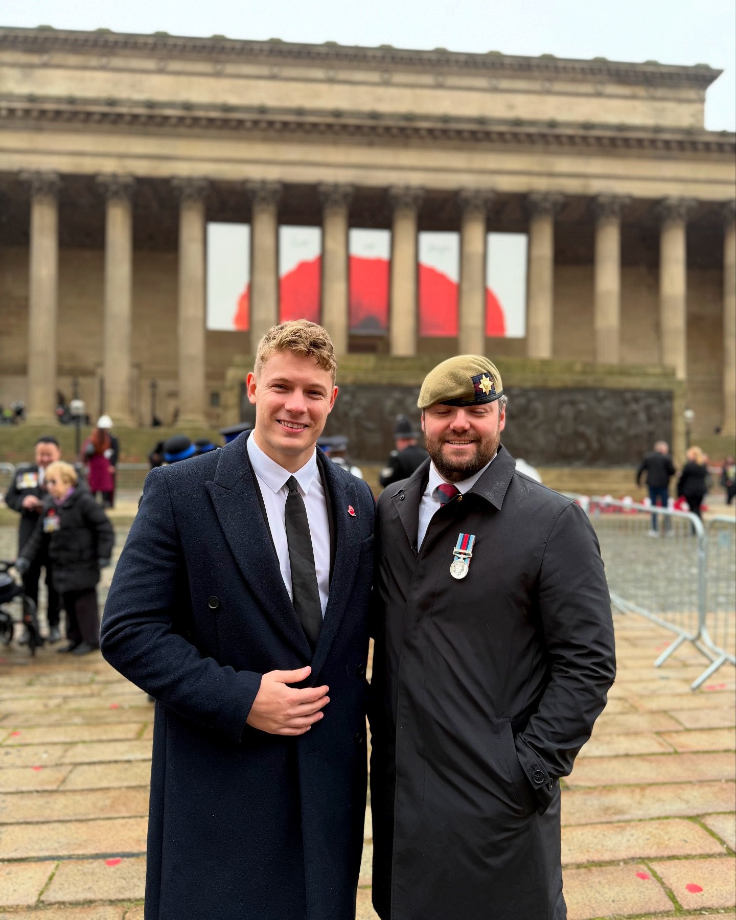 At the Annual Service of Remembrance to pay my respects to all those who served and are still serving in our Armed Forces ❤️

I am particularly proud of my mate @dmurrayuk who marched today. I am lucky to call David my friend, a real top man who care