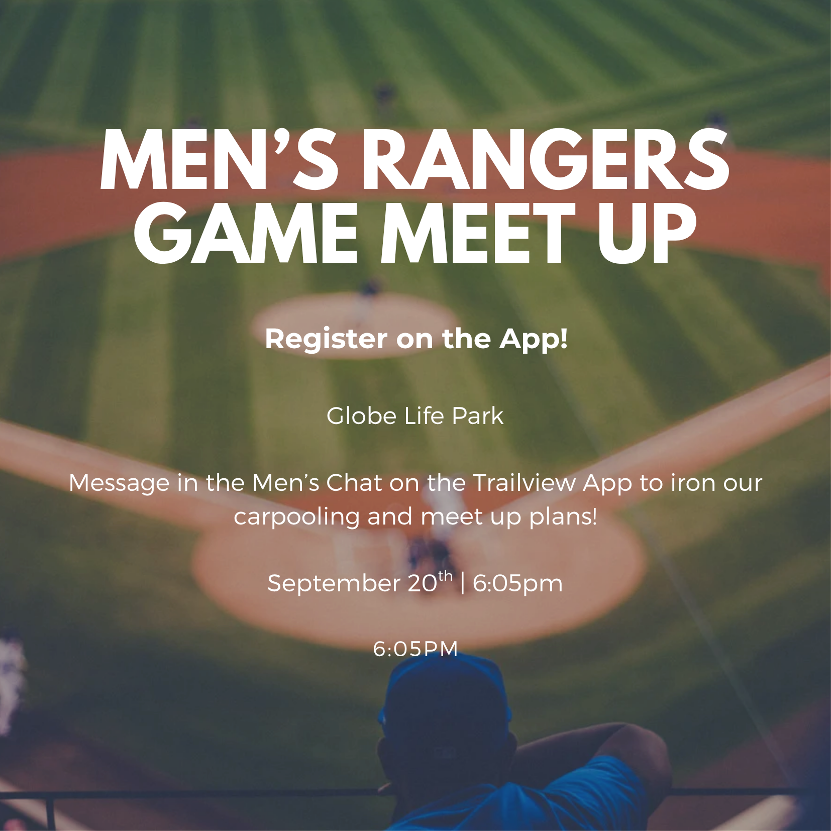 Men's Rangers Game Meet Up