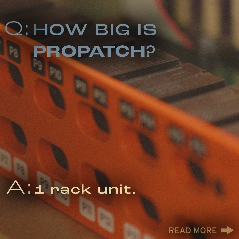 With 128 channels in a single rack unit, ProPatch 128R has the highest channel density per rack unit of any patchbay, analog or digital. 

#propatch #analoggear #digitalpatchbay #patchbay #proaudio #audio #audioengineer #musicproduction #recordingstu