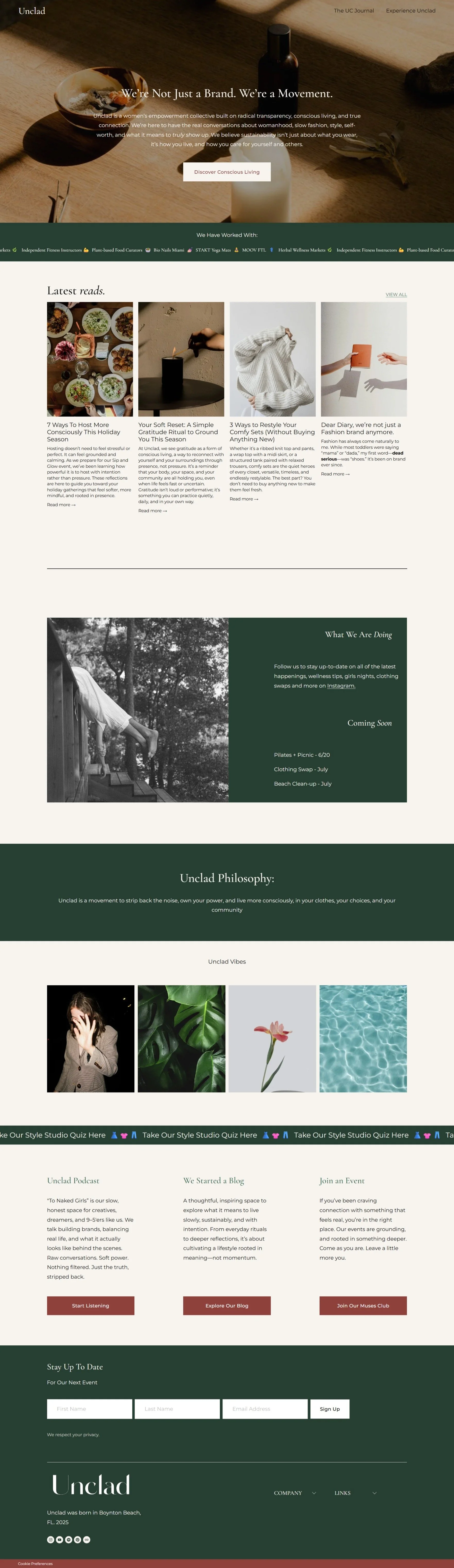 landing page