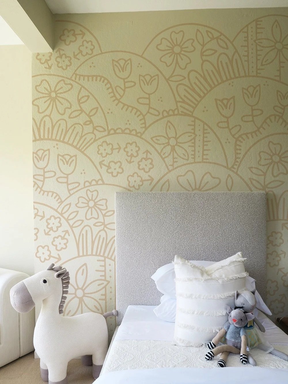 MIKAELA KARTHIK DESIGN - Modern Boho Scandi Scandinavian Home Interior Design Mural for Kids Room. Wall Mural San Francisco Bay Area Berkeley East Bay Mural Artist Muralist Home Interior Design For Hire
